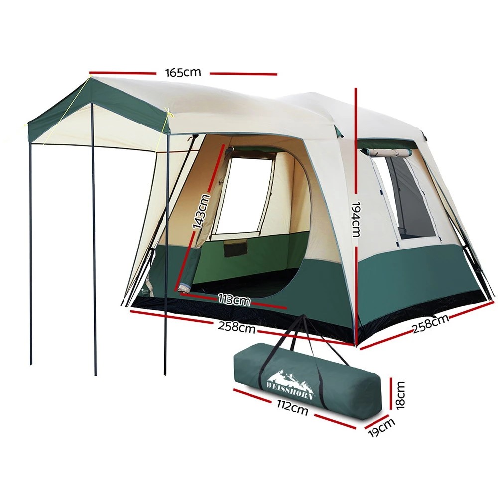 2 Weisshorn Instant Pop up Camping Tent 4 Person Outdoor Hiking Tents Dome - Multi, 2 of 6