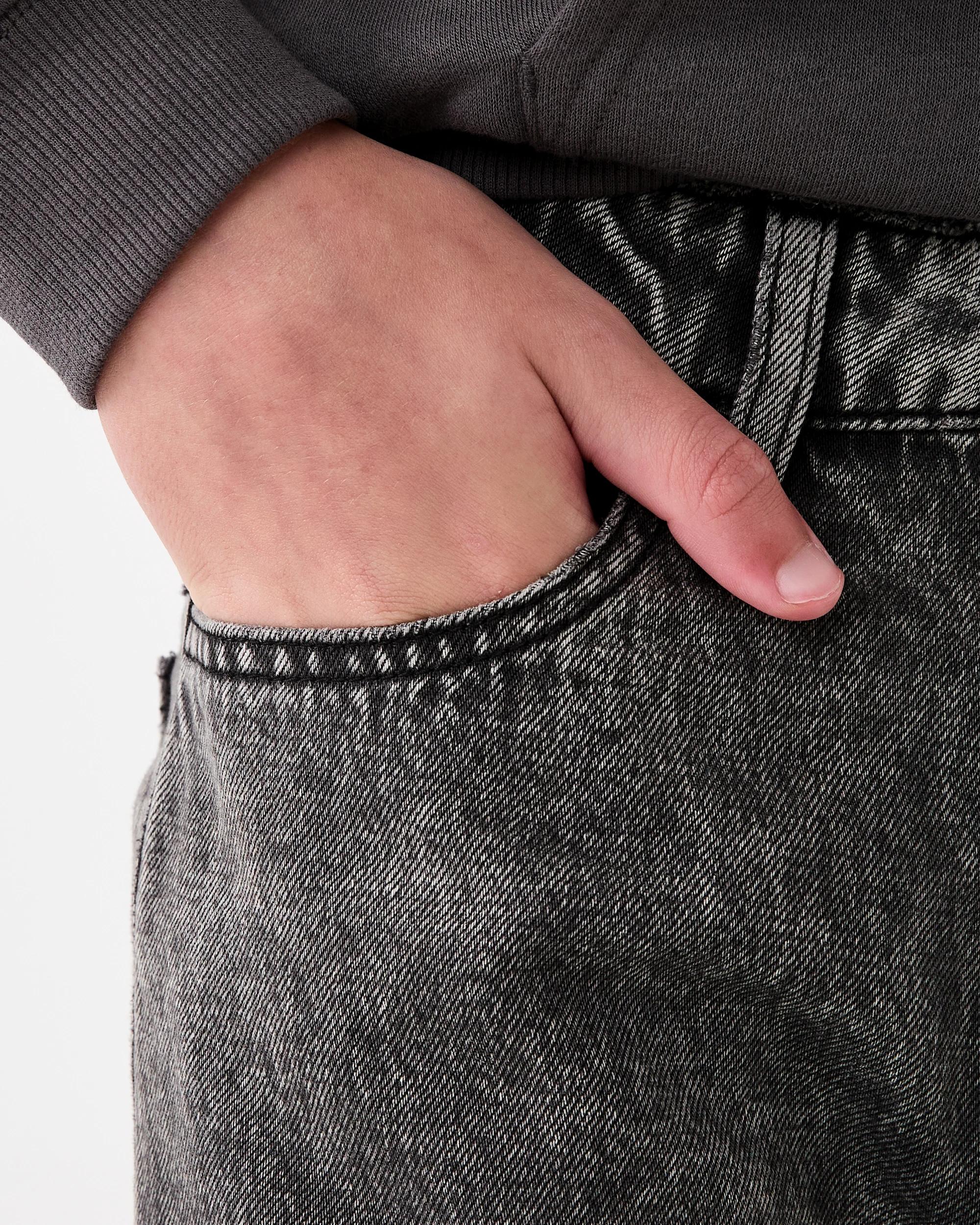 4 Relaxed Jeans Black Wash, 4 of 6