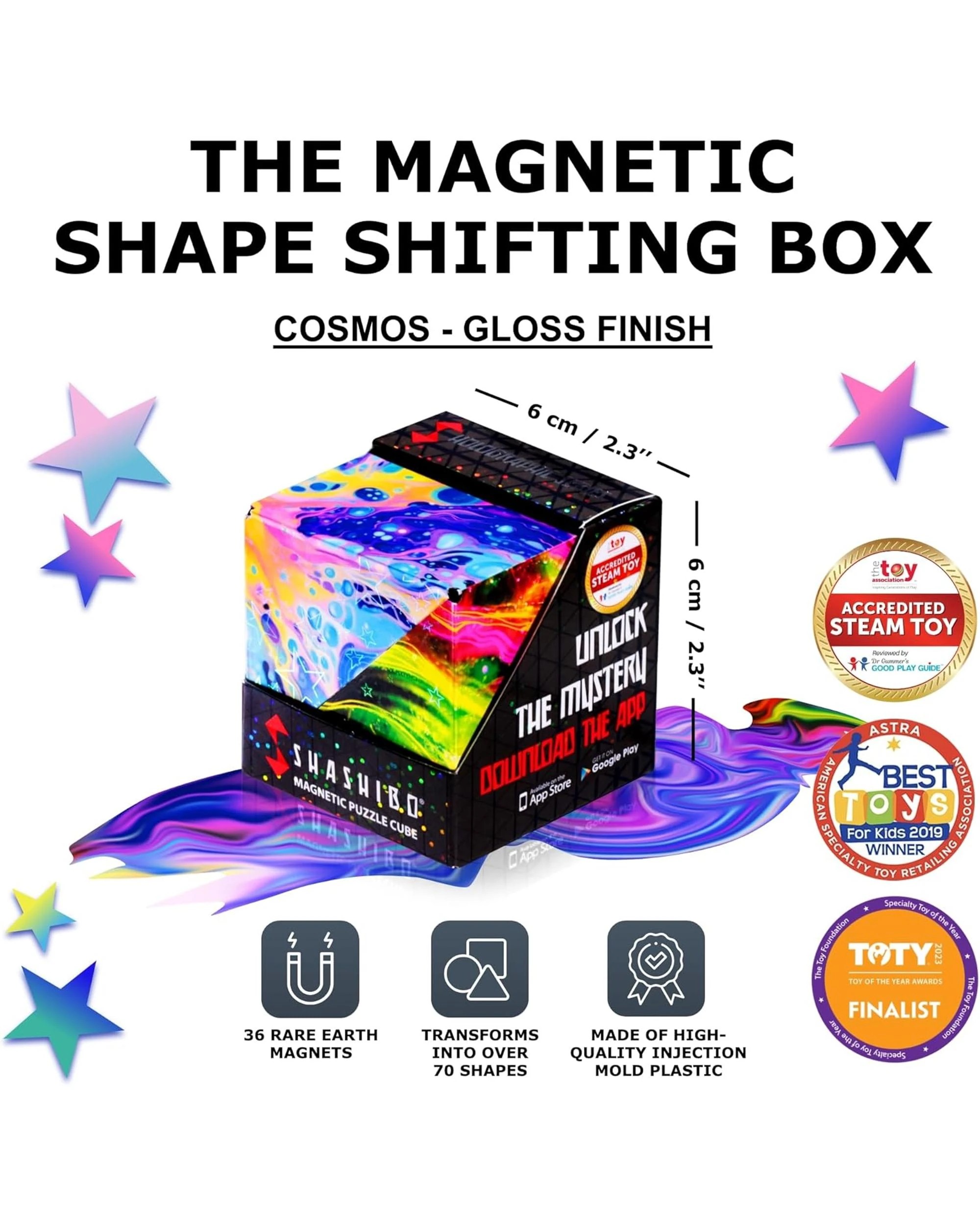 2 Shashibo Shape Shifting Box - Cosmos, 2 of 7
