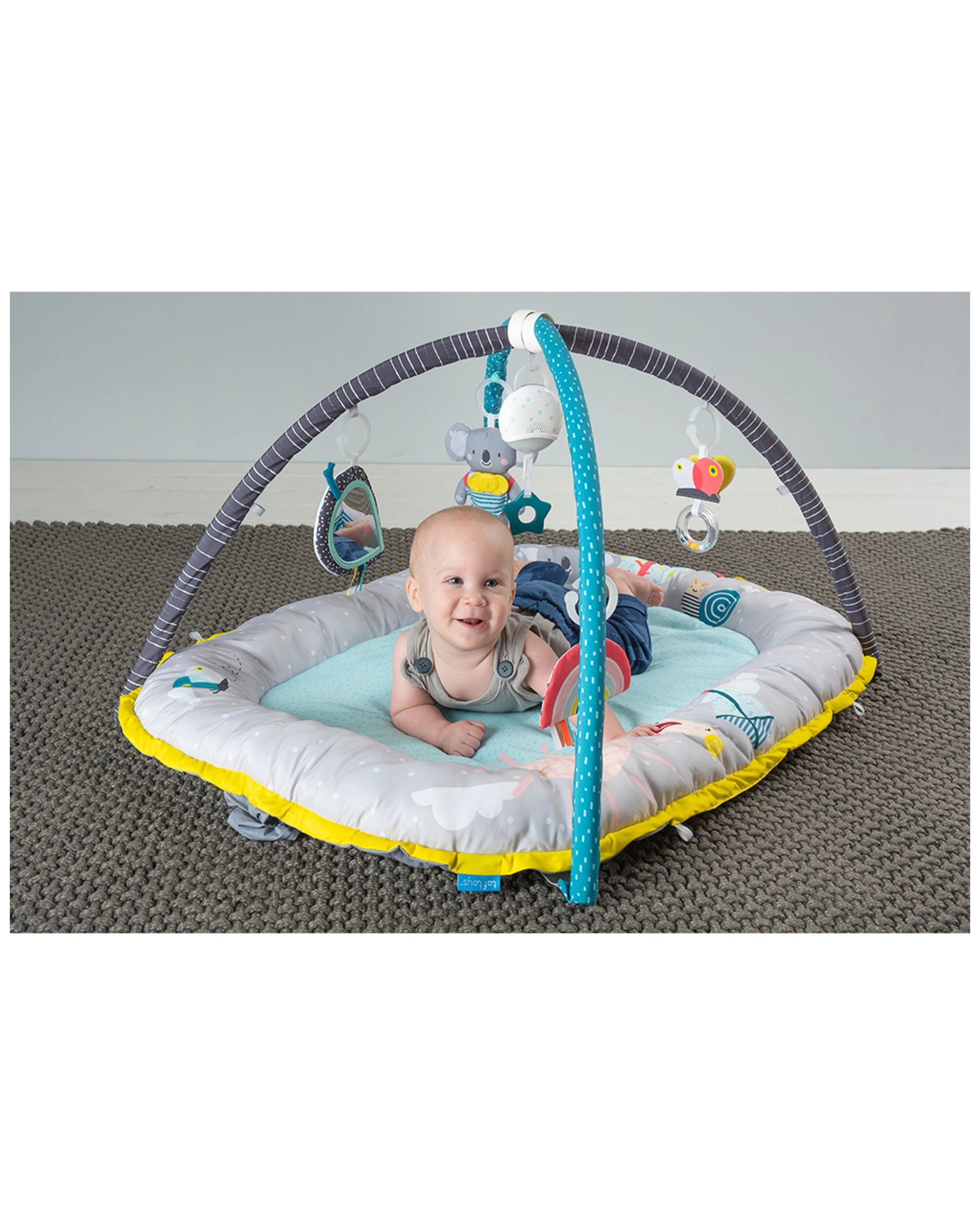3 Taf Toys Koala 100cm Musical Cosy Play Gym Baby/newborn 0m+ Activity Toy Mat - Blue, 3 of 4