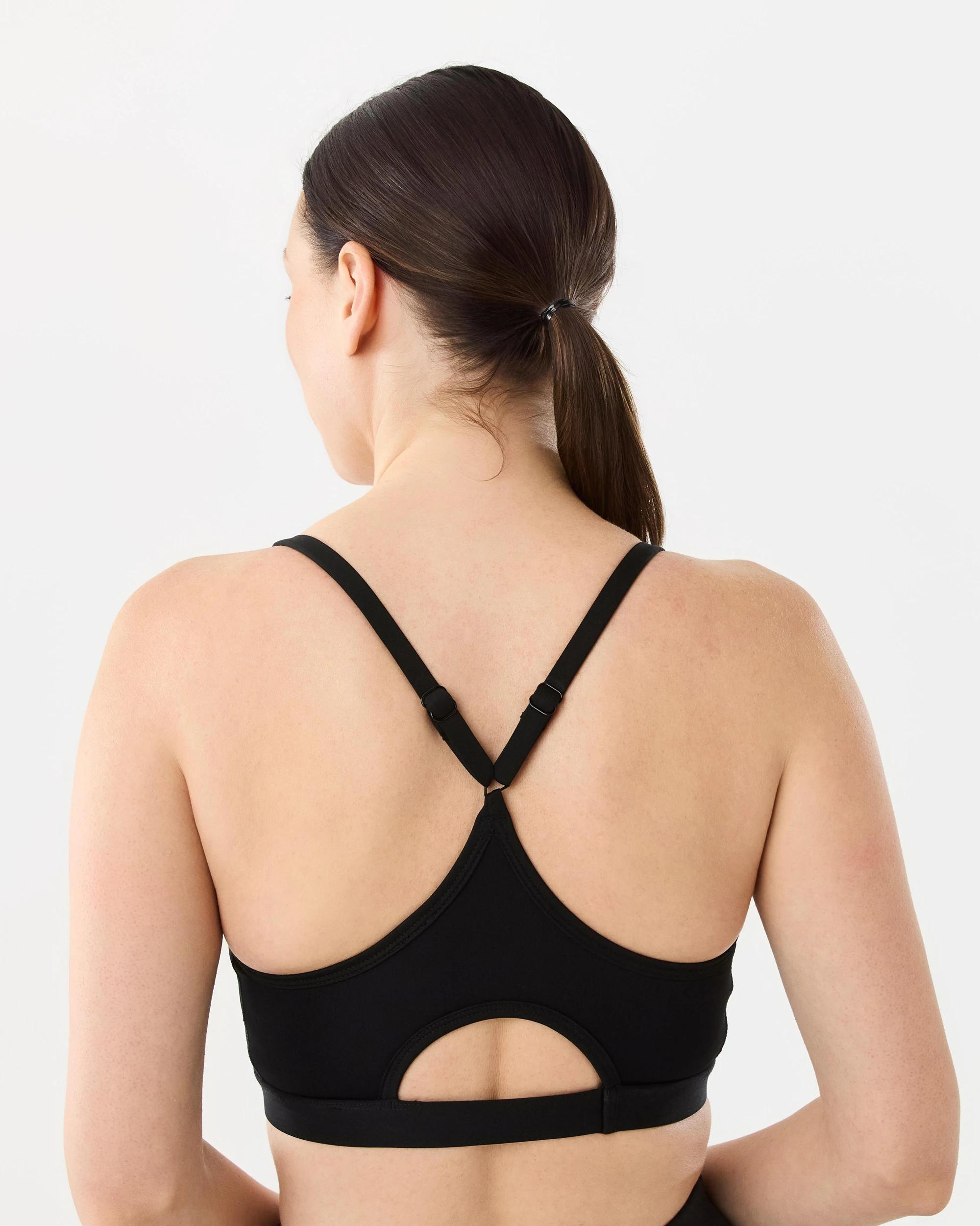 3 Active Womens Moulded Balance Crop Black, 3 of 6
