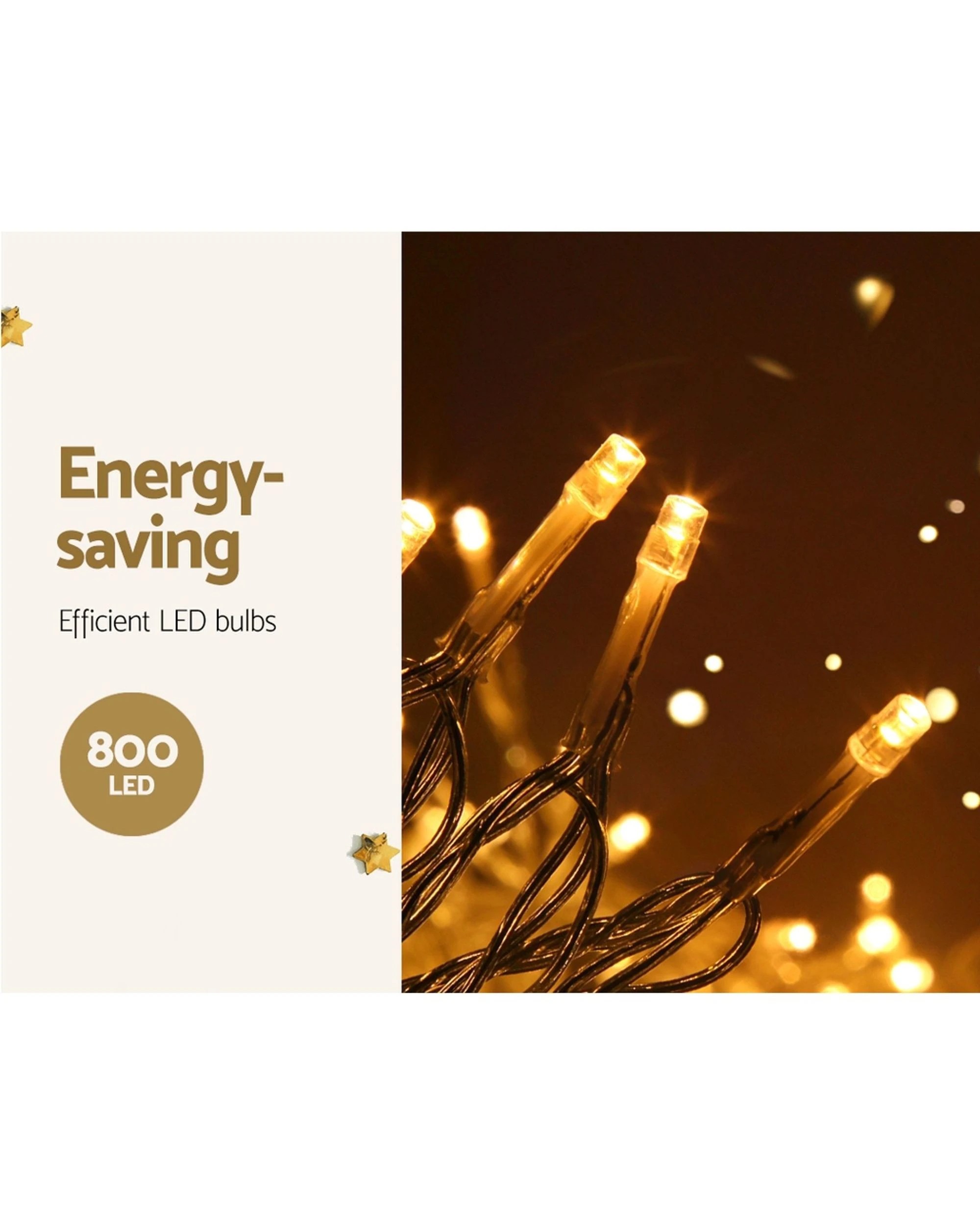 3 Jingle Jollys 20m Christmas Lights Icicle Light 800 Led
 - White, 3 of 3