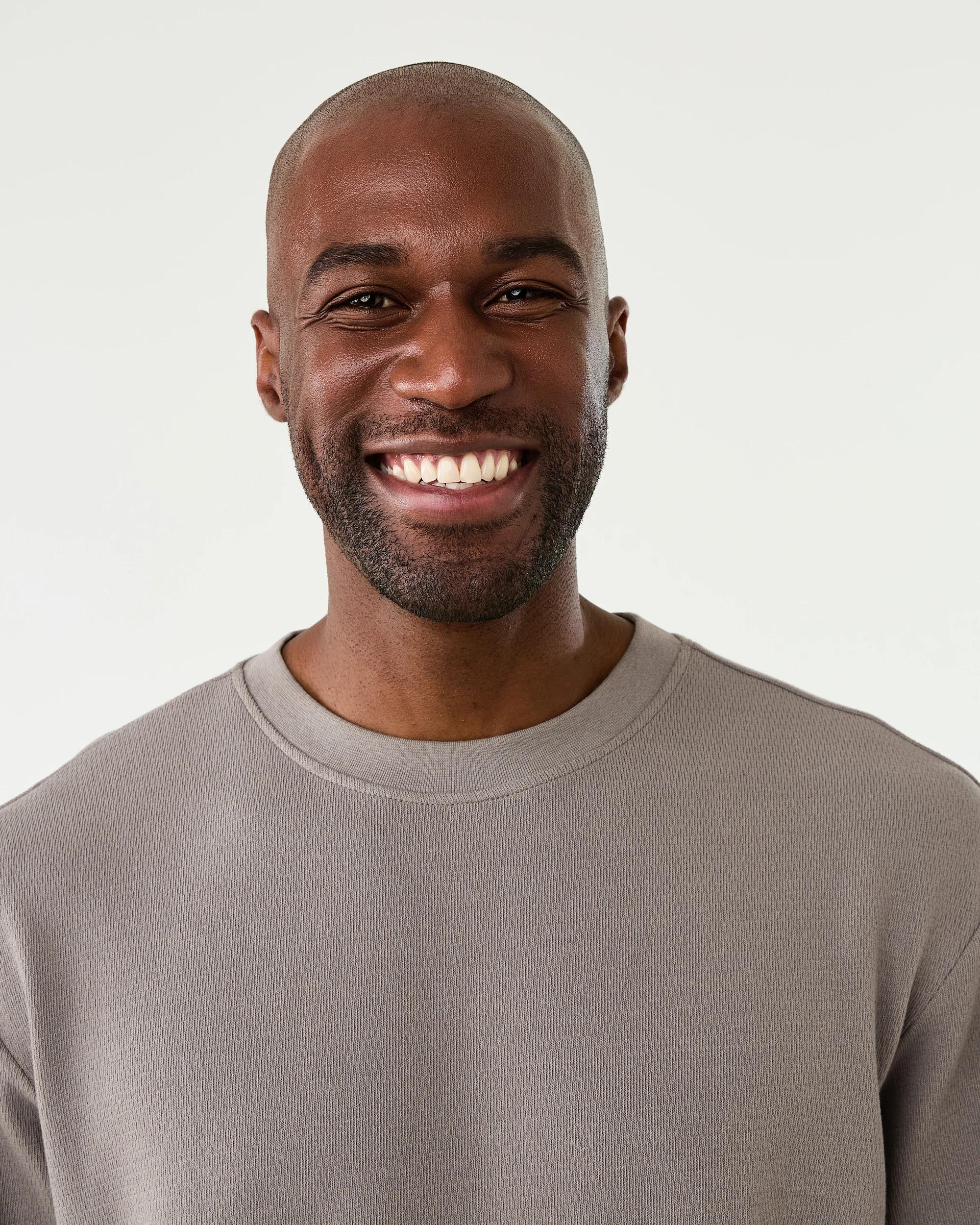 6 Oversized Textured T-shirt Brn Drift, 6 of 6