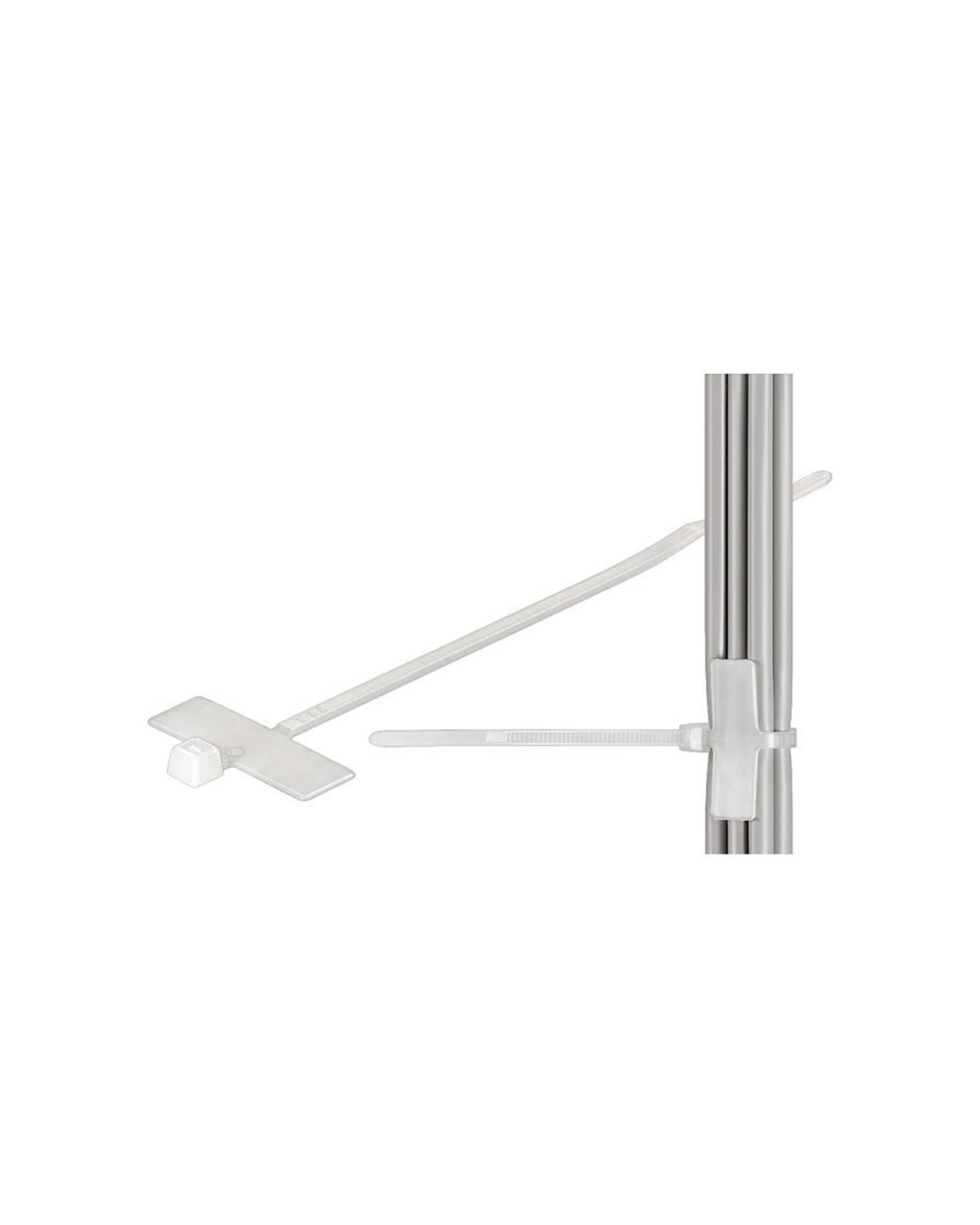 2 Goobay 2PK Cable Marker Tie With Labelling Field 2.5cm - White, 2 of 2