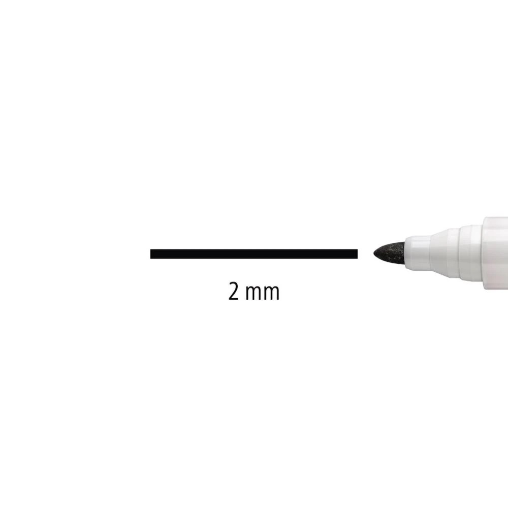 6 Staedtler Lumocolor Whiteboard Markers Bullet Black 10 Pack, 6 of 10