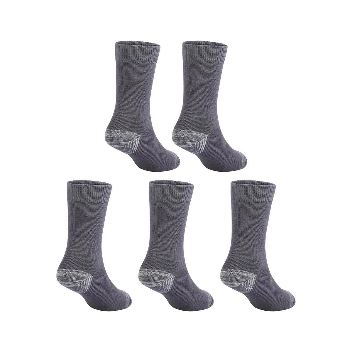 2 5 Pack Tough Crew Socks Gry Chmrle, 2 of 4
