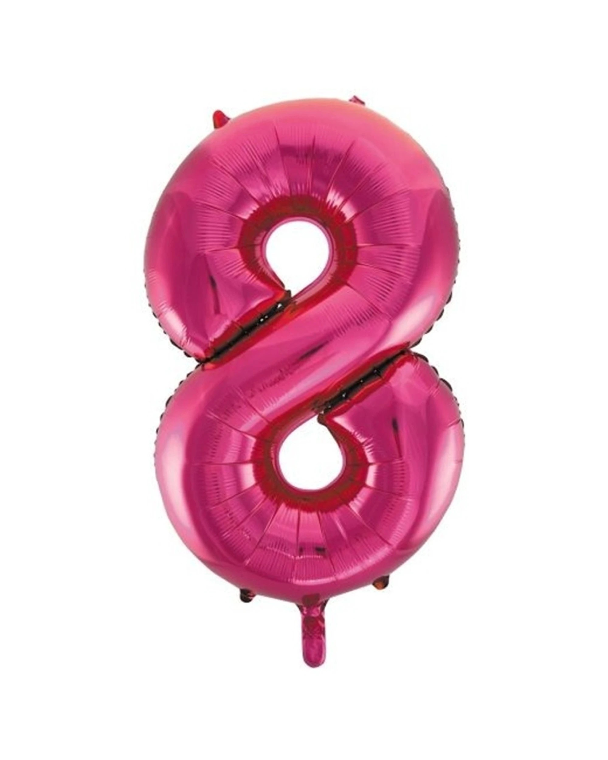 1 Alpen Decrotex Foil Balloon Number 8 Party Decoration 34 Inches Magenta - Red, 1 of 1