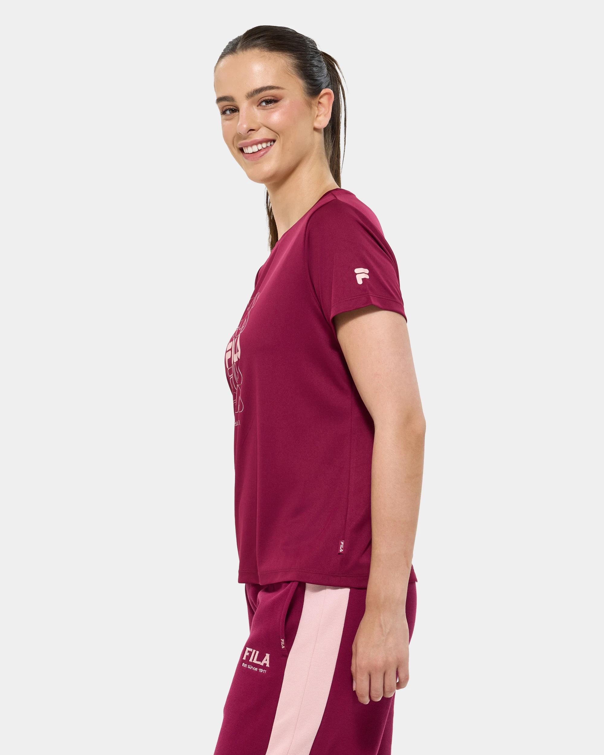 3 Fila Dara T-Shirt WINE, 3 of 7