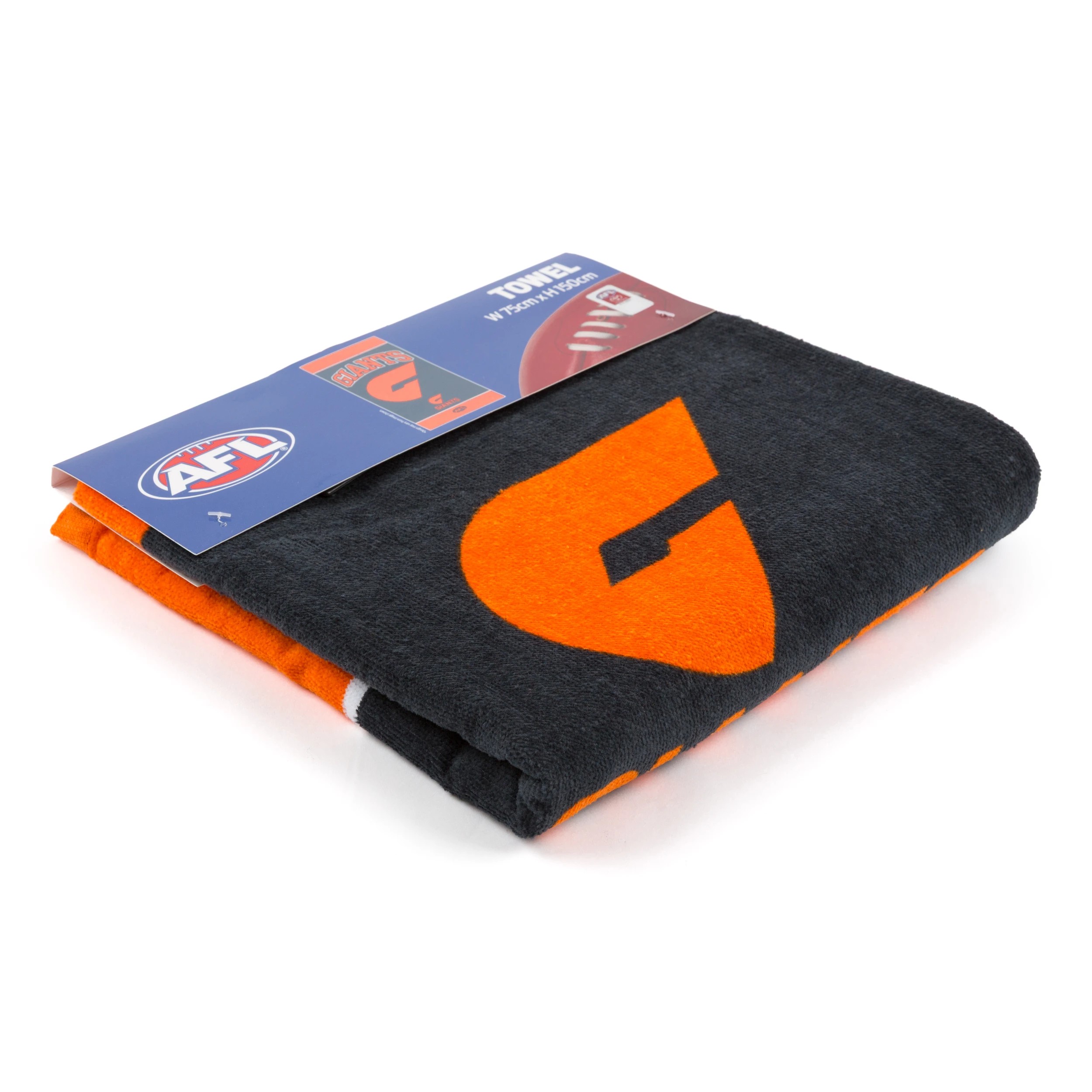 2 AFL Greater Western Sydney Giants Cotton Beach Towel, 2 of 4