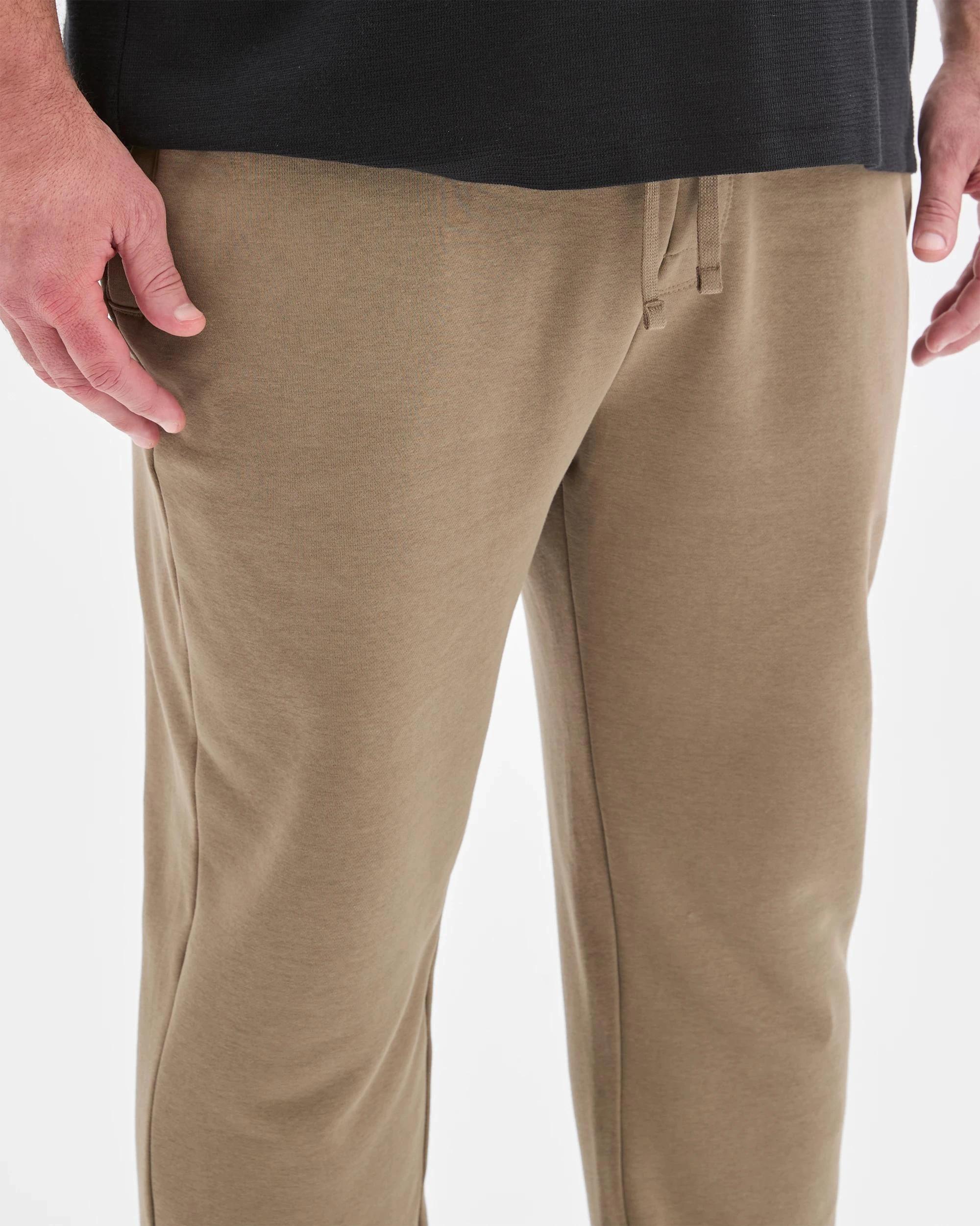 5 Target Man Plus Plus Size Australian Cotton Blend Non Cuffed Trackpants MUSHROOM, 5 of 6