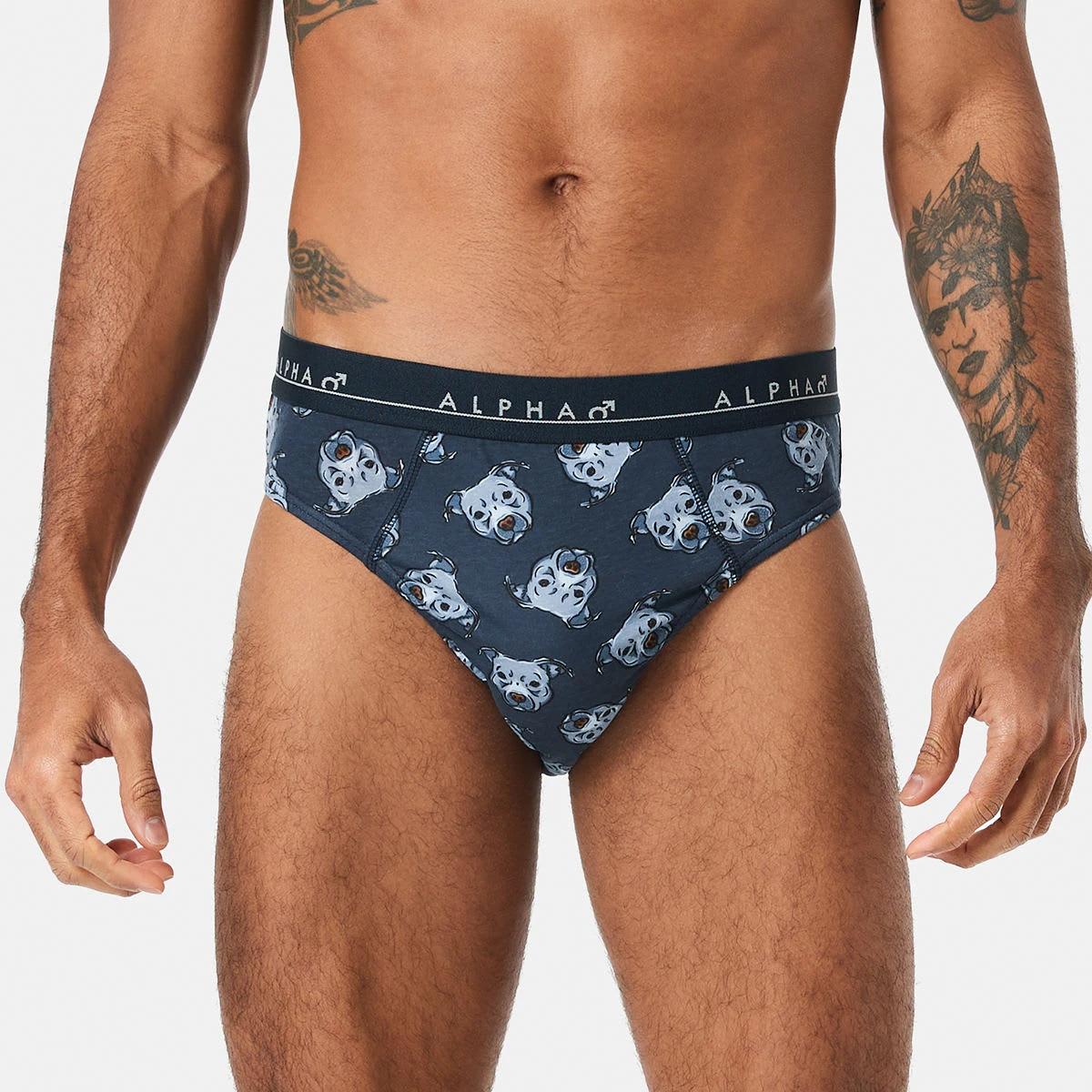 2 5 Pack Printed Briefs Dogshead, 2 of 10