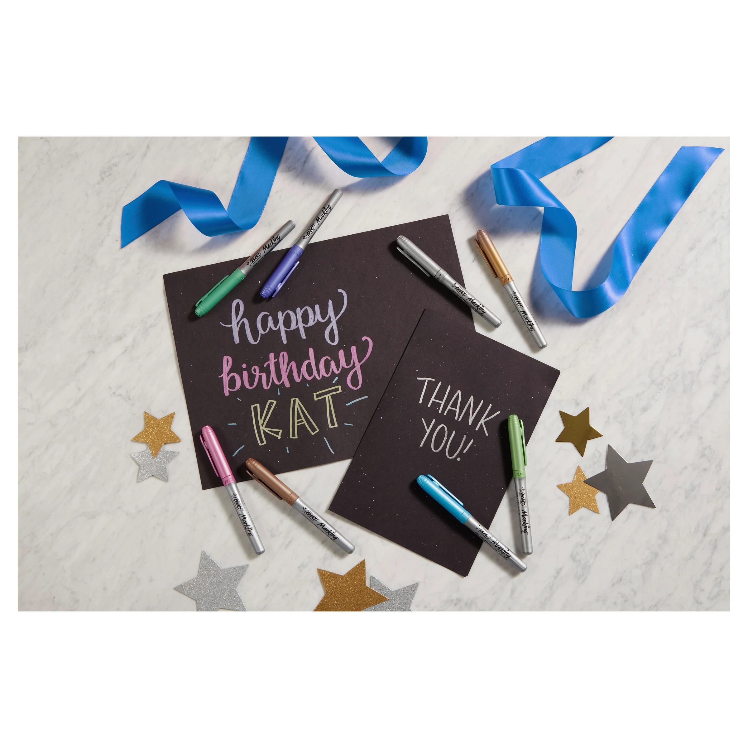 6 5 Pack BIC Intensity Permanent Metallic Markers, 6 of 7