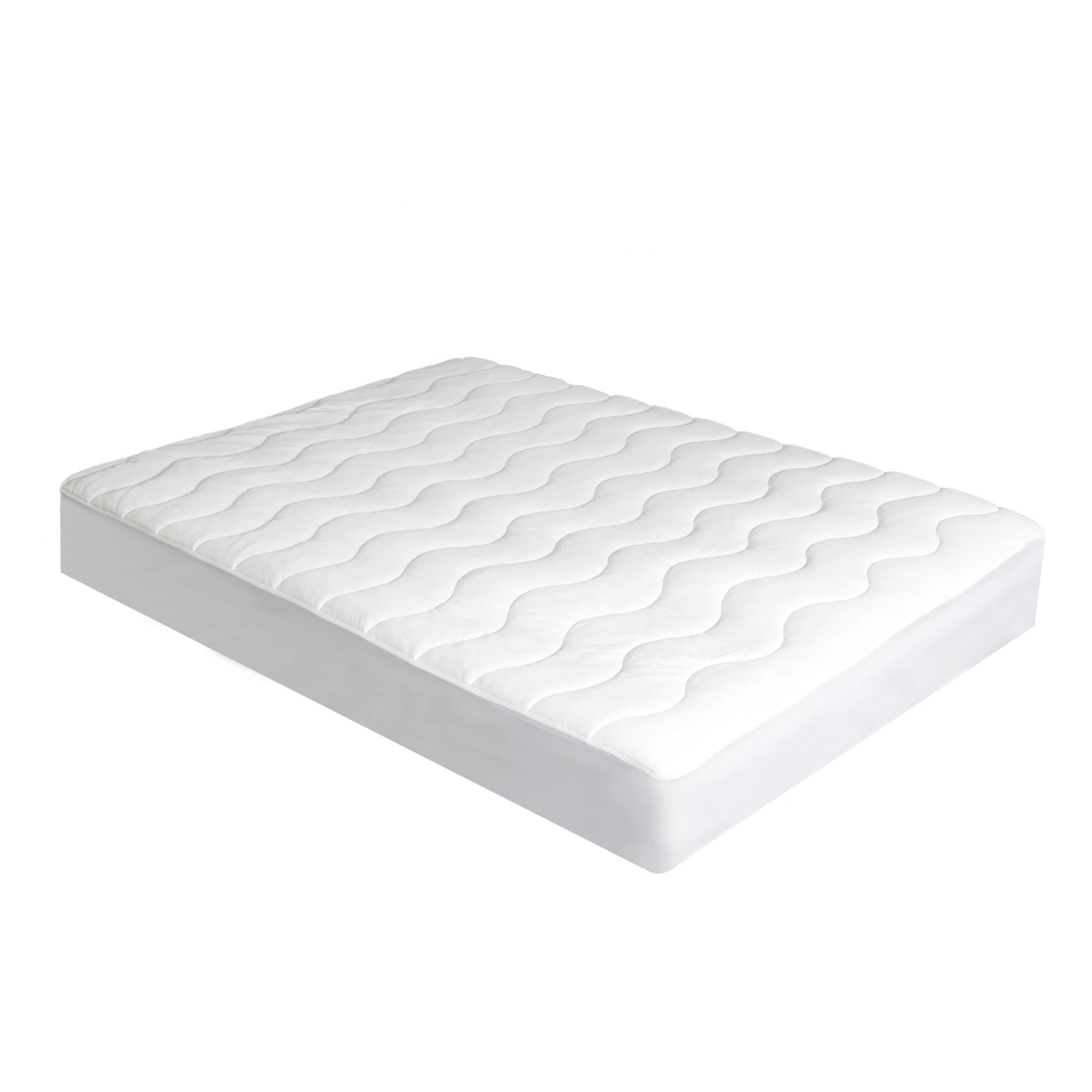 2 Dreamz Cool Mattress Topper Protector Summer Bed Pillowtop Pad Queen Cover, 2 of 7