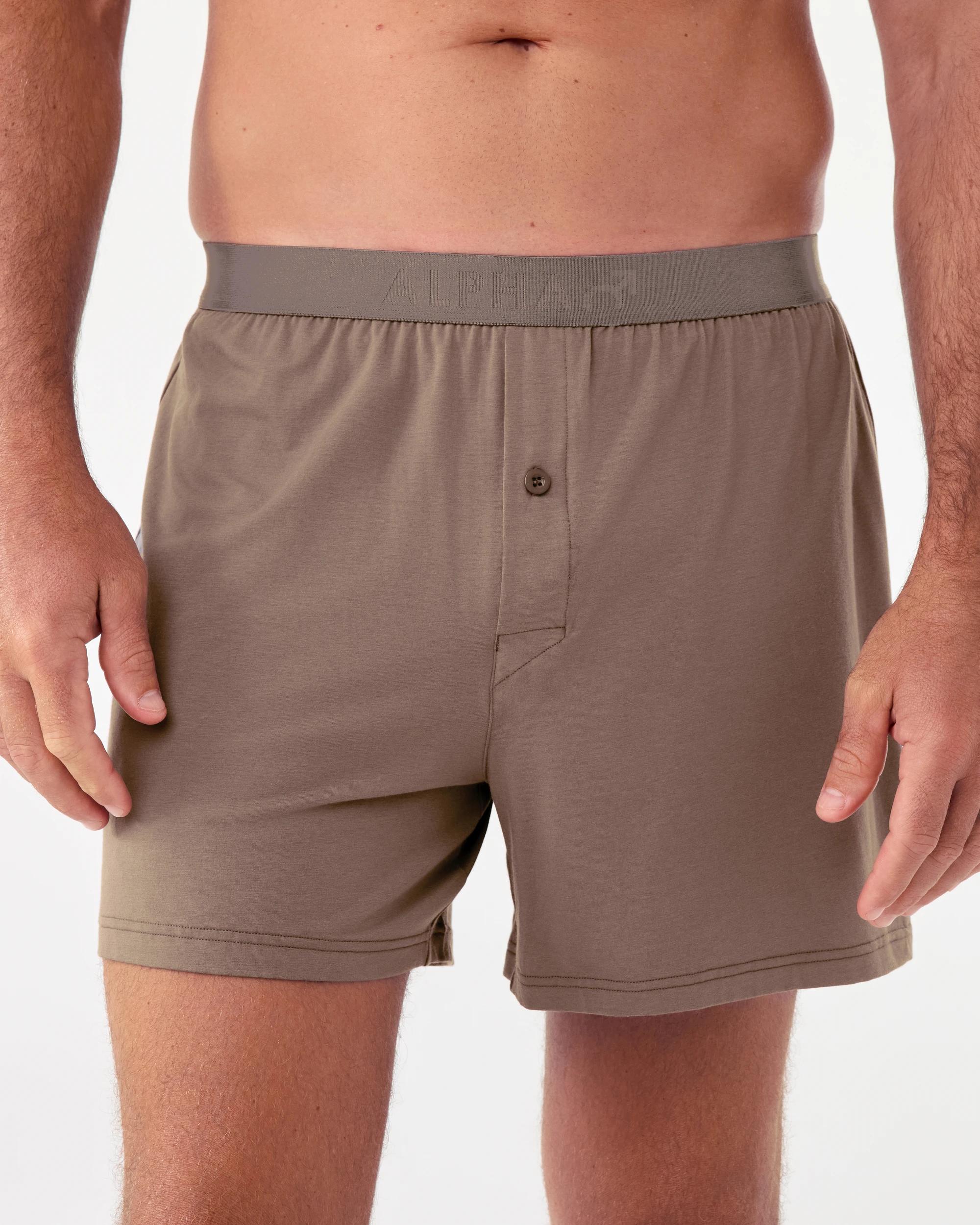 2 3 Pack Cotton Modal Boxers Brn Earth, 2 of 4