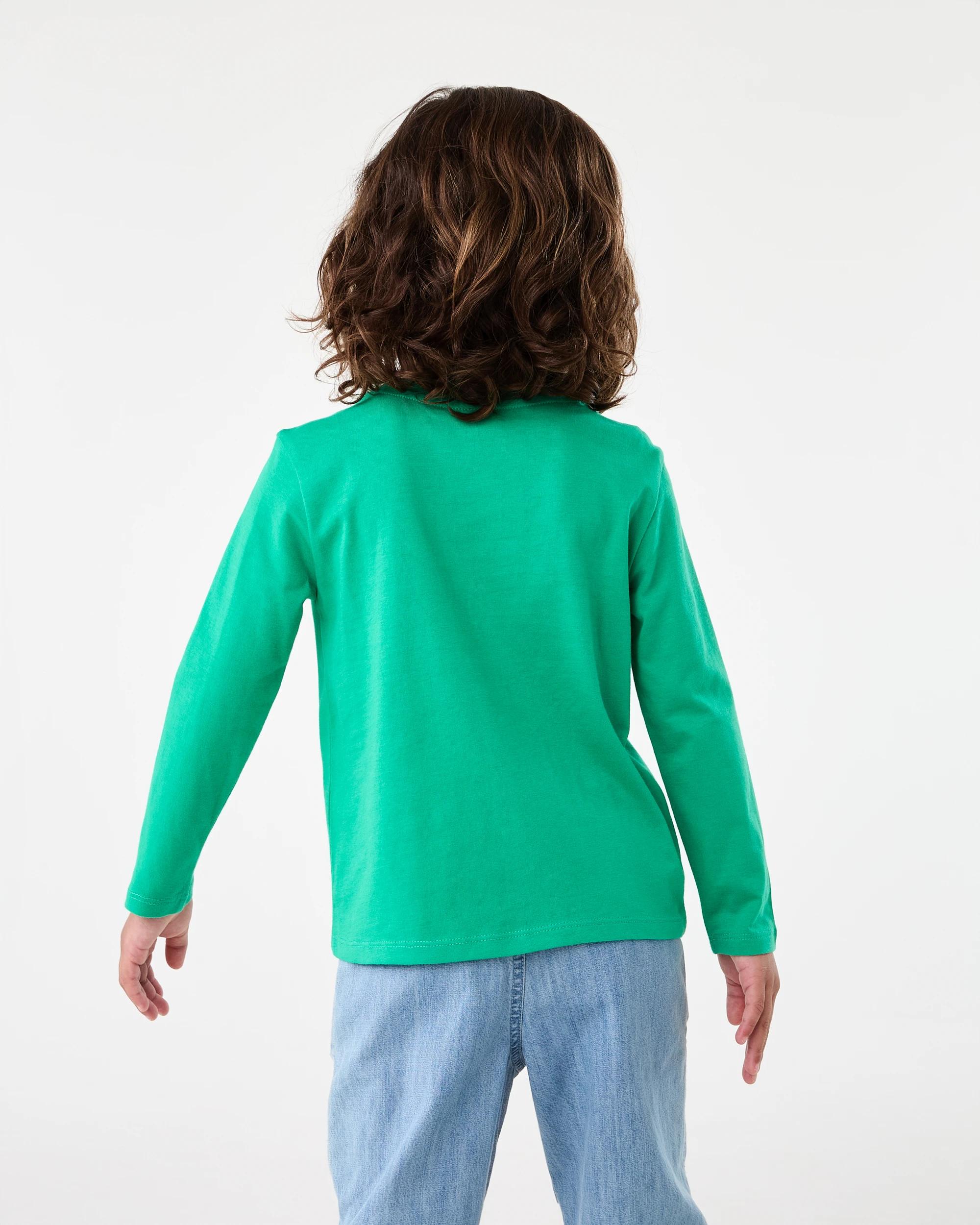 2 Long Sleeve Print T-shirt Grn Dino, 2 of 5