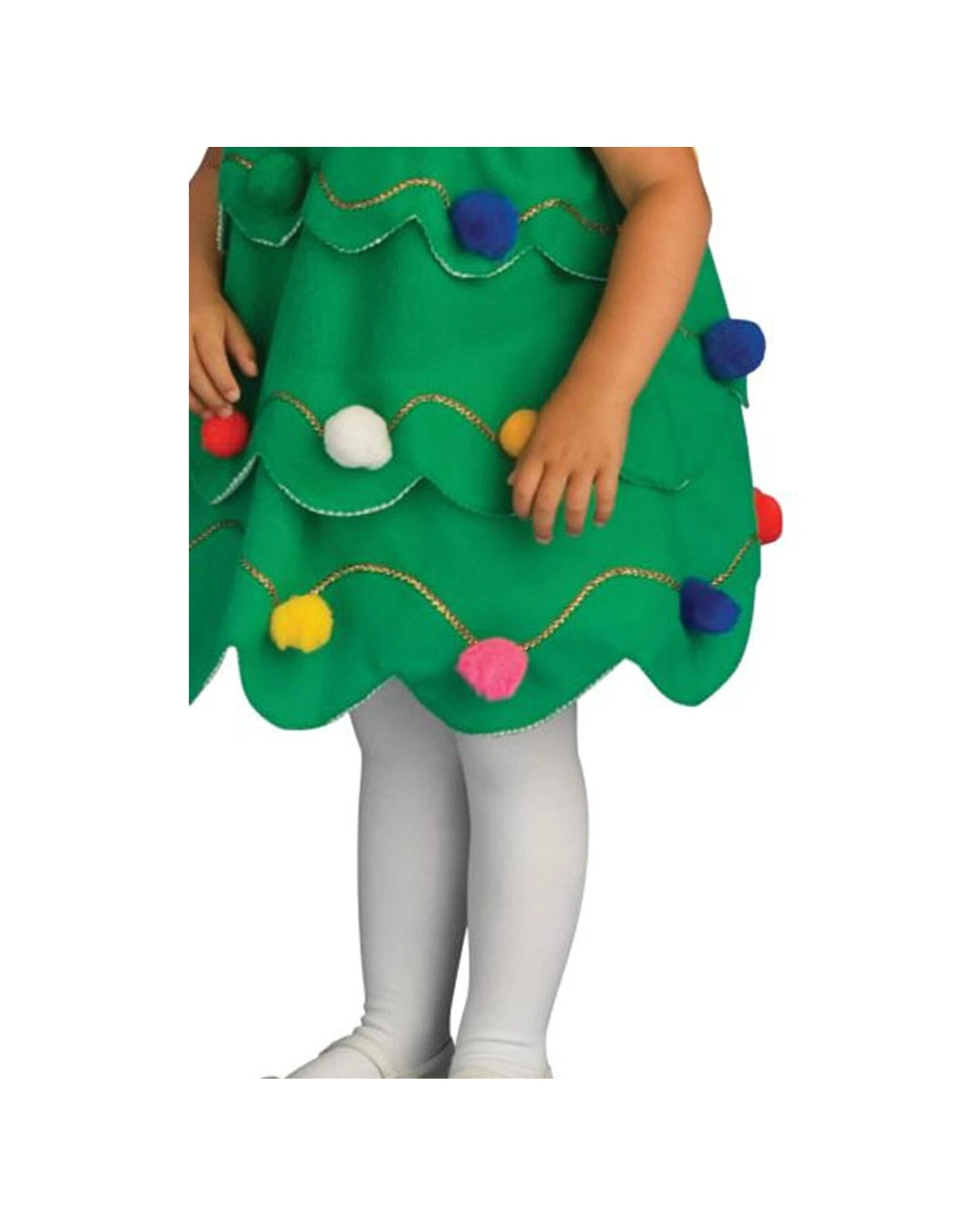 3 Rubies Little Christmas Tree Costume Size S Kids Festive Dress Up Outfit - Green, 3 of 4