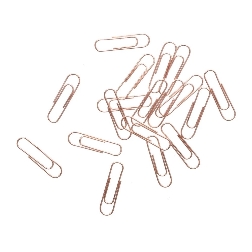 3 J.Burrows 28mm Paper Clips 180 Pack Rose Gold, 3 of 3