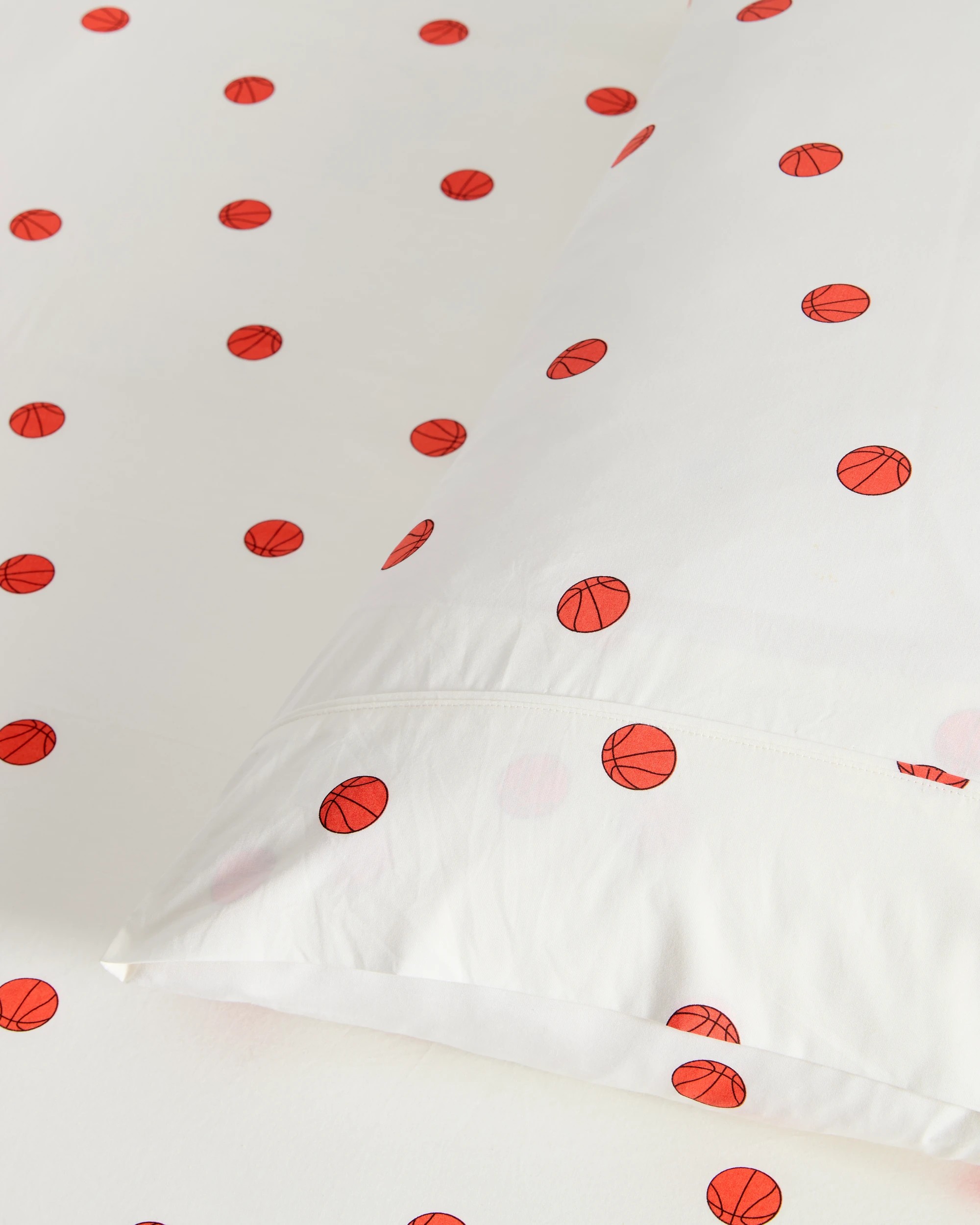 3 Target Bronny Australian Cotton Basketball Kids Fitted Sheet Set - Single Bed - White, 3 of 4