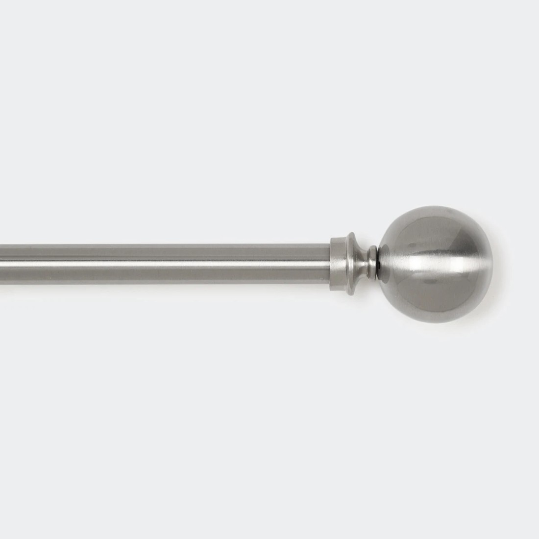 1 Extendable Curtain Rod Set - Silver, 1 of 3