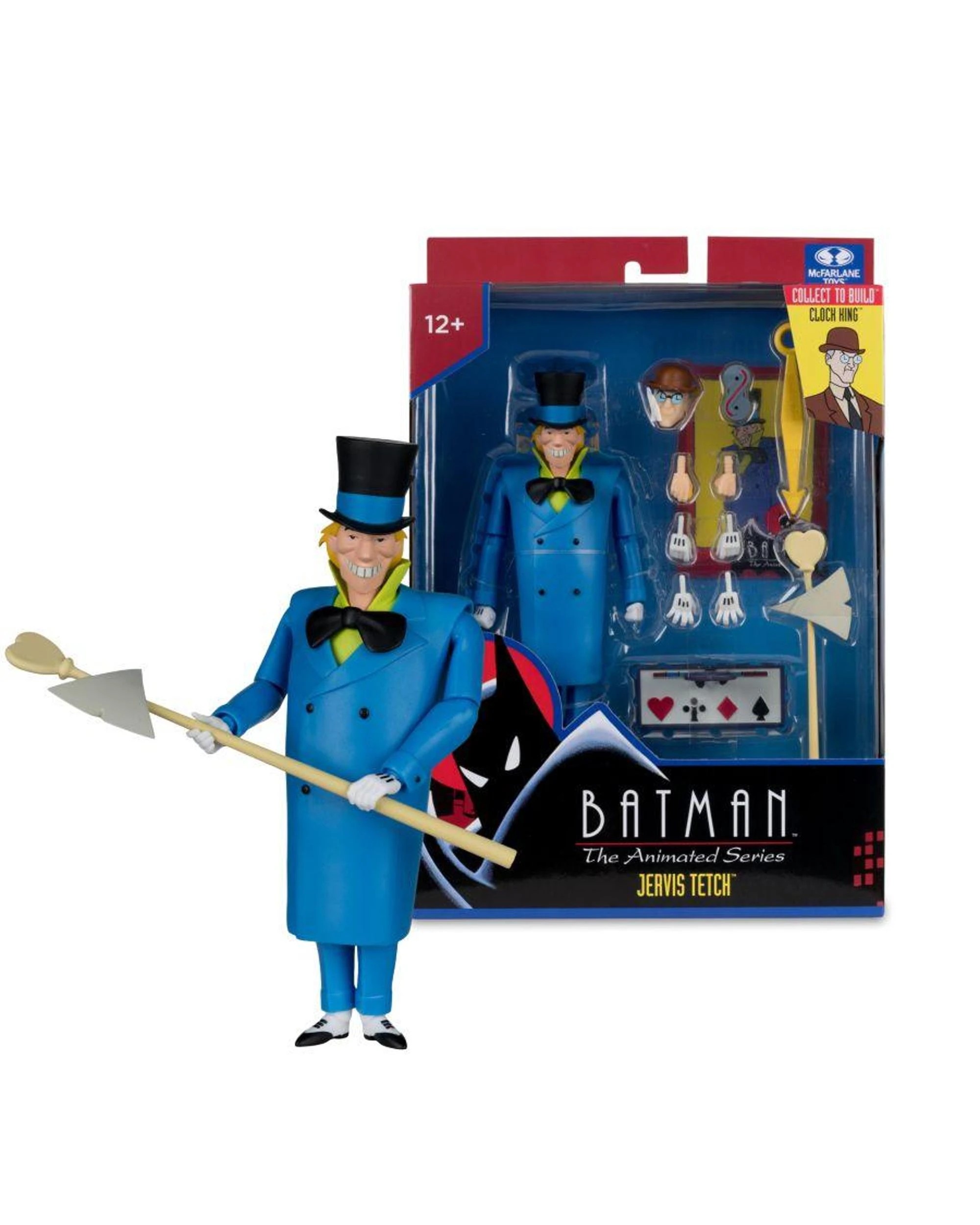 1 McFarlane DC Direct Batman The Animated Series Jervis Tetch Mad Hatter Build-A 6 inch Figure, 1 of 9