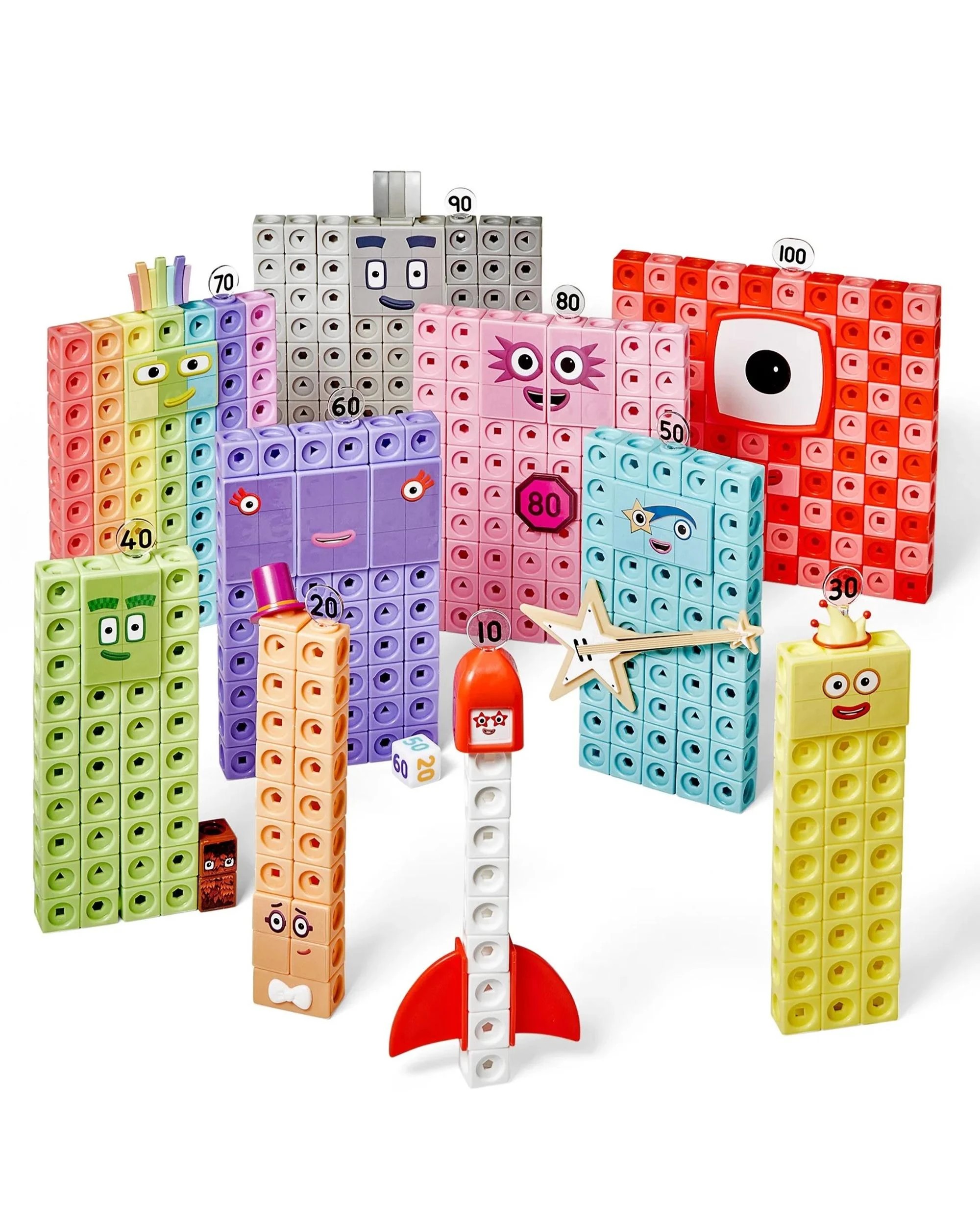 2 Numberblocks Heroes with Zeroes MathLink Cubes Activity Set, 2 of 10