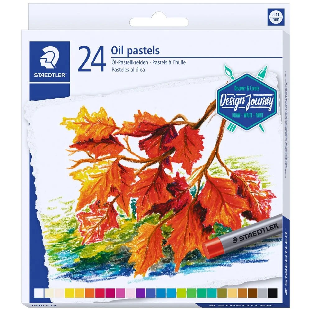 1 Staedtler Design Journey Oil Pastels 24 Pack, 1 of 4