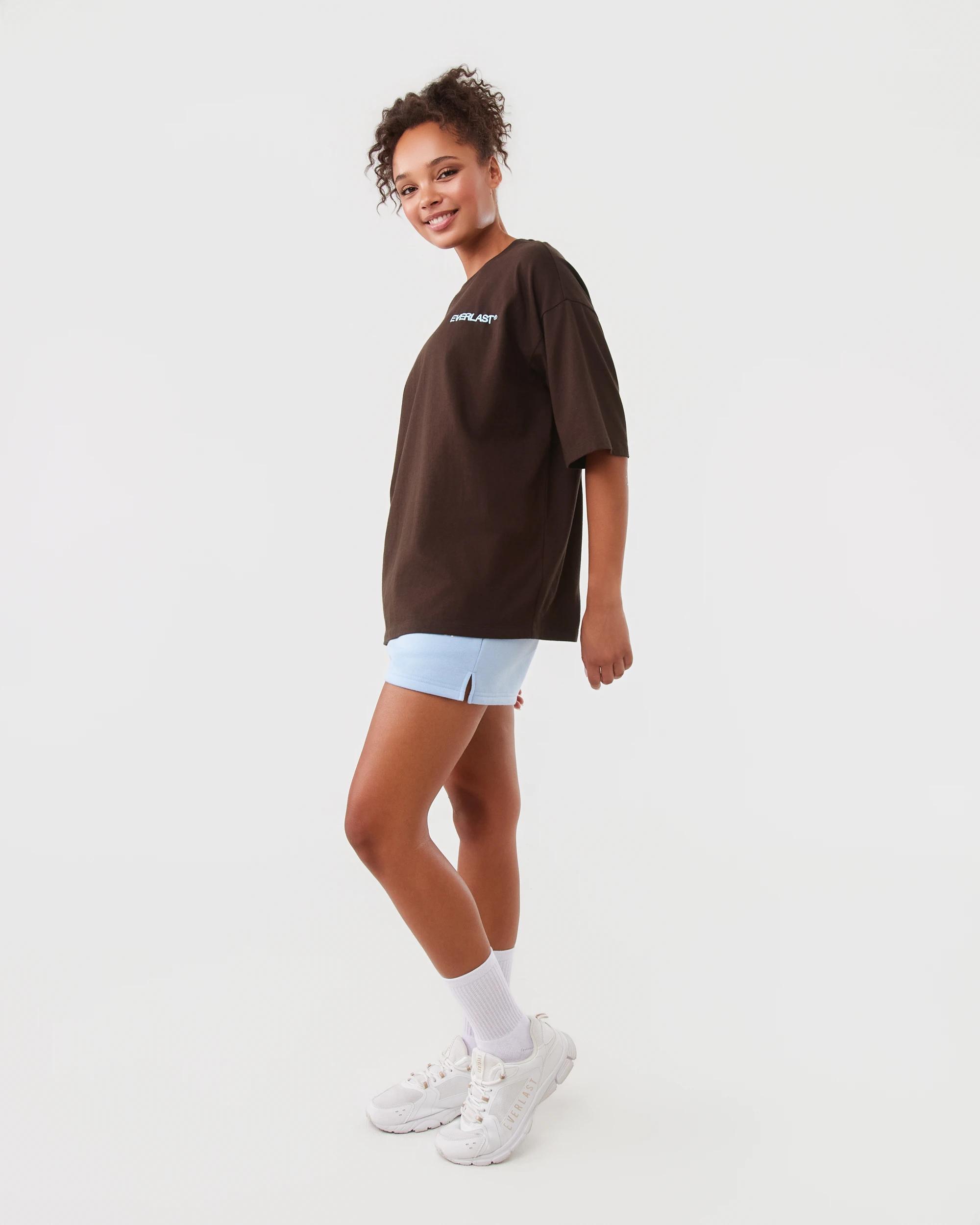 3 Everlast Womens Street Sweat Shorts Blue Chalk, 3 of 8