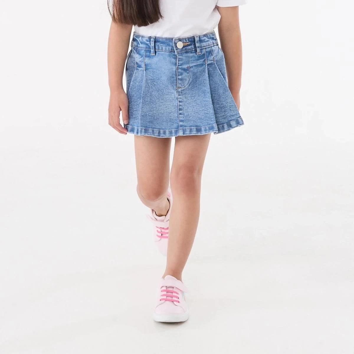 1 Denim Skort LIGHT WASH, 1 of 6