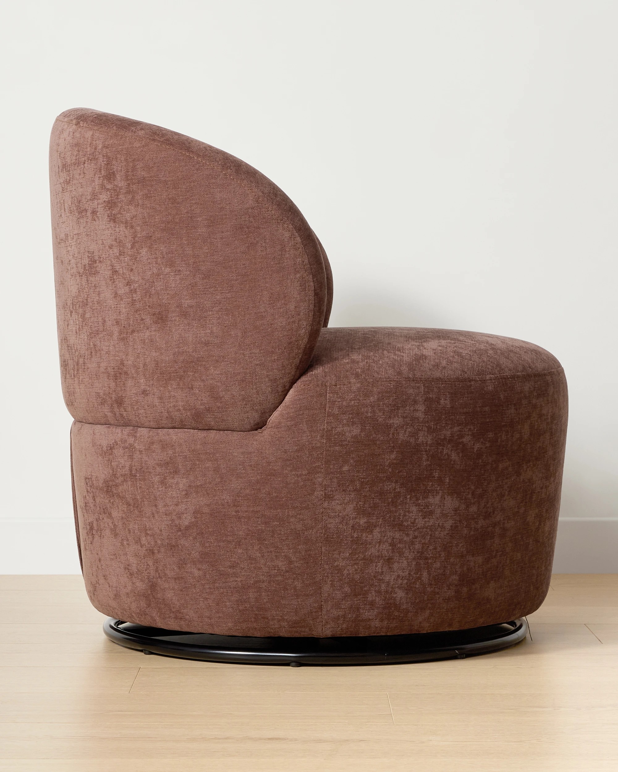3 Clara Swivel Lounge Chair - Plum, 3 of 7