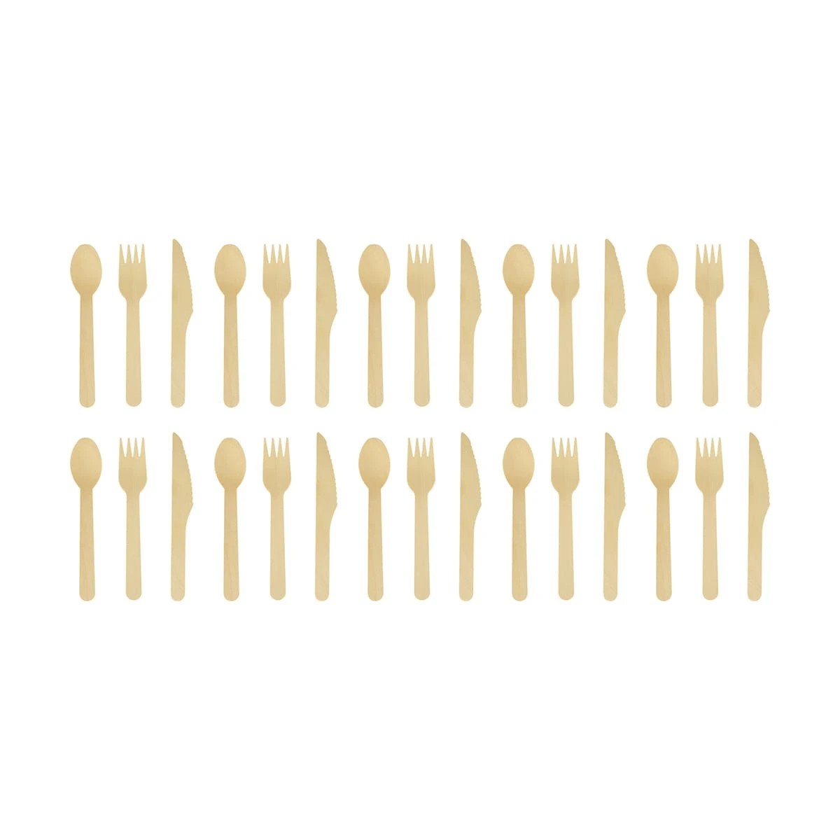4 150 Piece Wooden Cutlery Set, 4 of 5