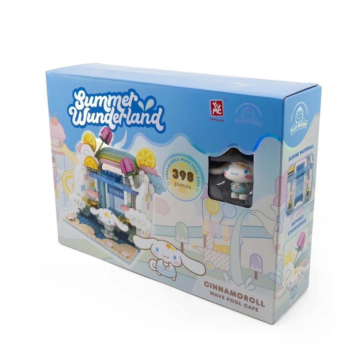 1 Hello Kitty and Friends YuMe Blocks: Summer Wunderland Series Cinnamoroll Wave Pool Cafe, 1 of 6