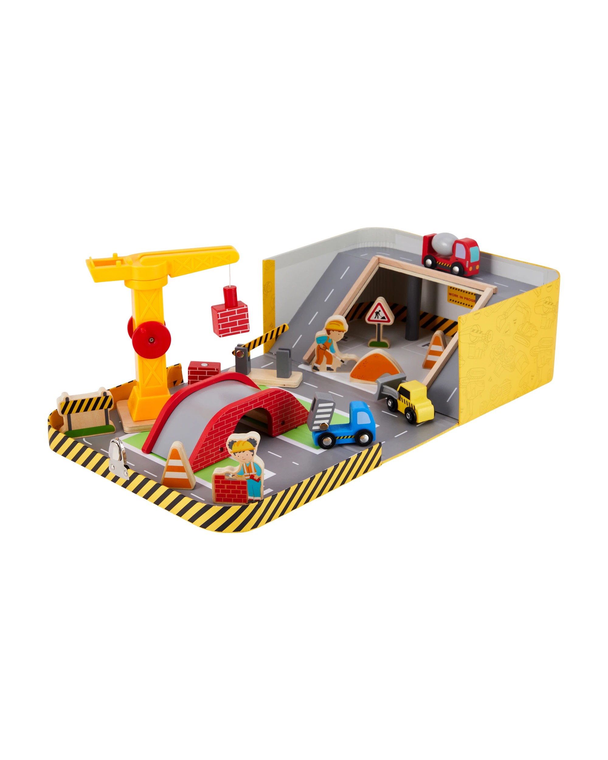 1 16 Piece  Wooden Suitcase Constructions Set, 1 of 8