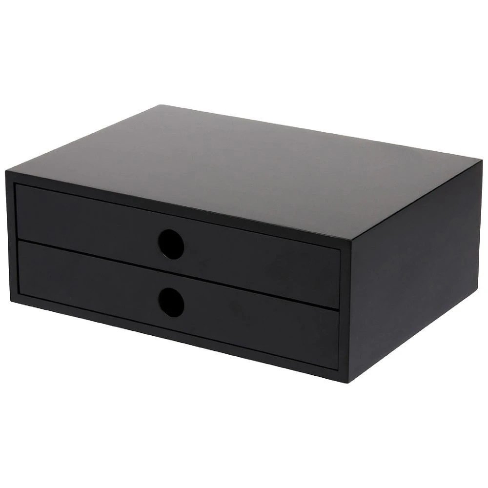 1 Otto Landscape 2 Drawer Cabinet Black, 1 of 8
