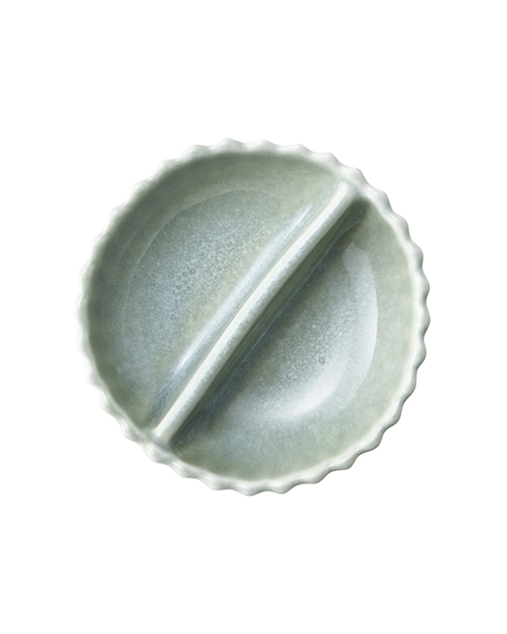 3 Ecology 6PK Ritual Rippled Porcelain Salt & Pepper Pinch Dish Tableware Set 9.5cm - Green, 3 of 4