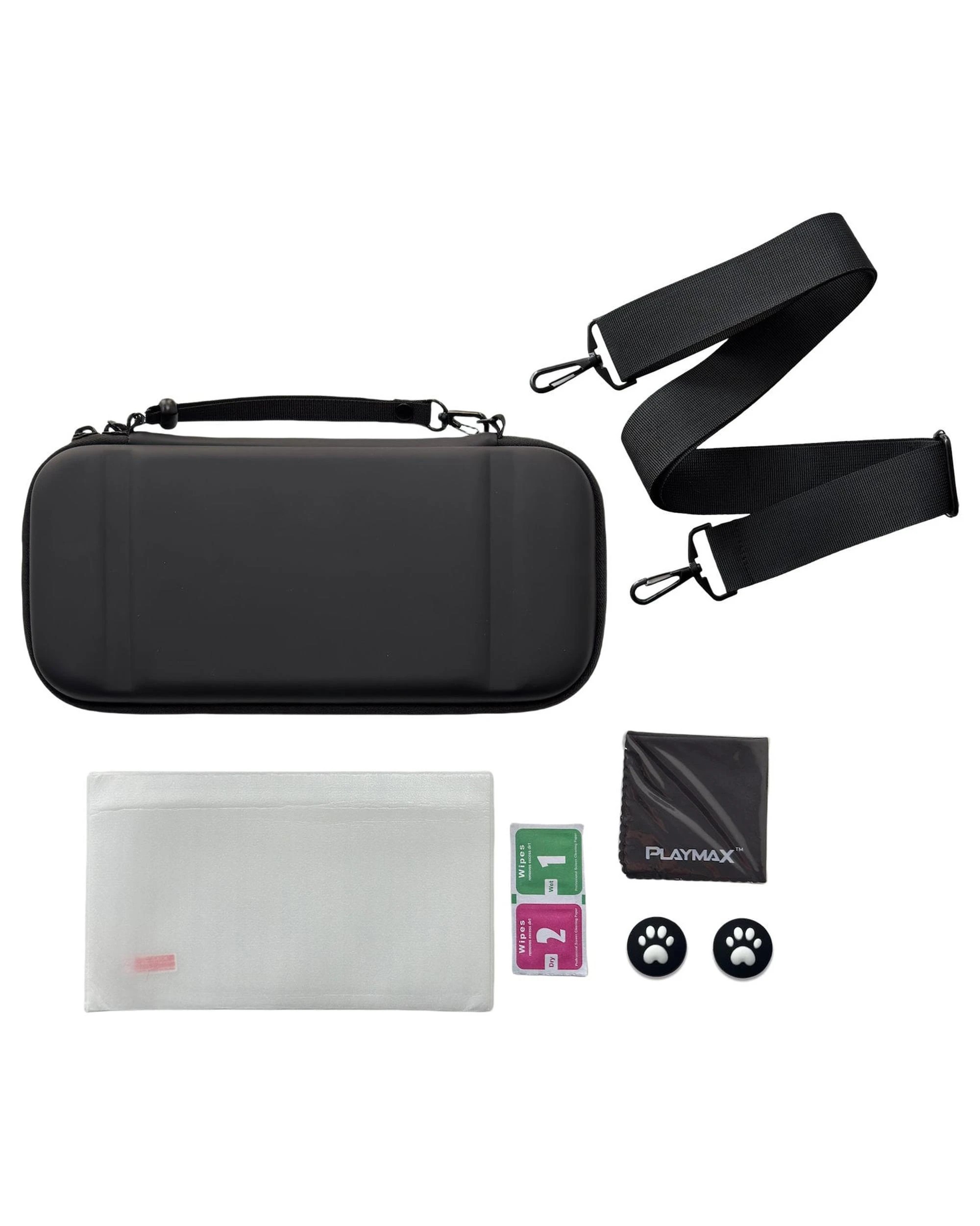 2 Playmax Switch 2 Case Combo Bundle - Black, 2 of 10