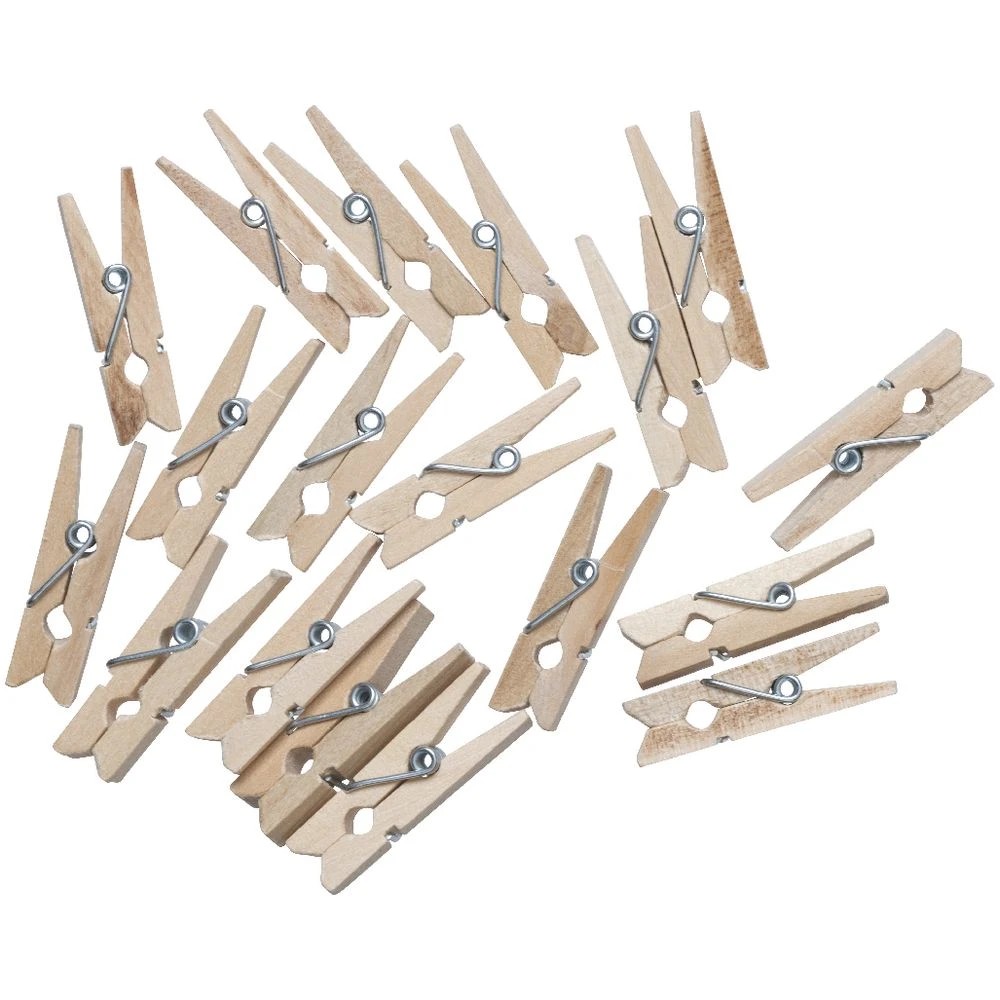 2 Born Medium Wooden Pegs 18 Pack, 2 of 2