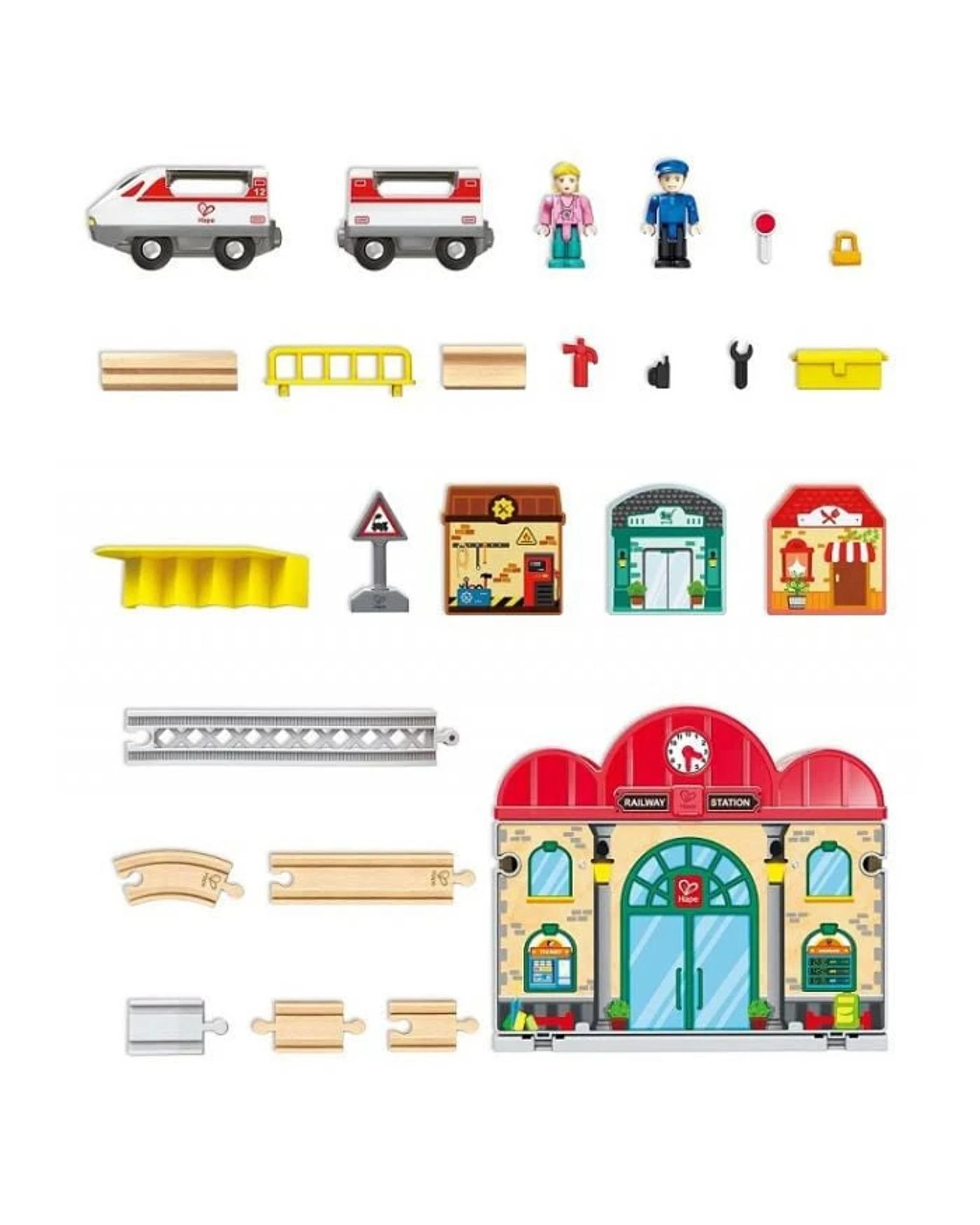 7 Hape Portable Train Station Playset, 7 of 9