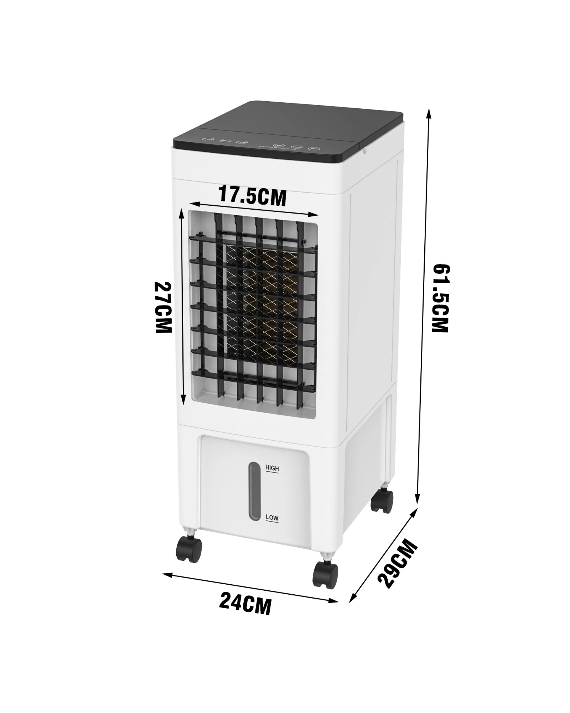 5 Advwin 4L Evaporative Air Cooler Fan 2 packs - White, 5 of 6