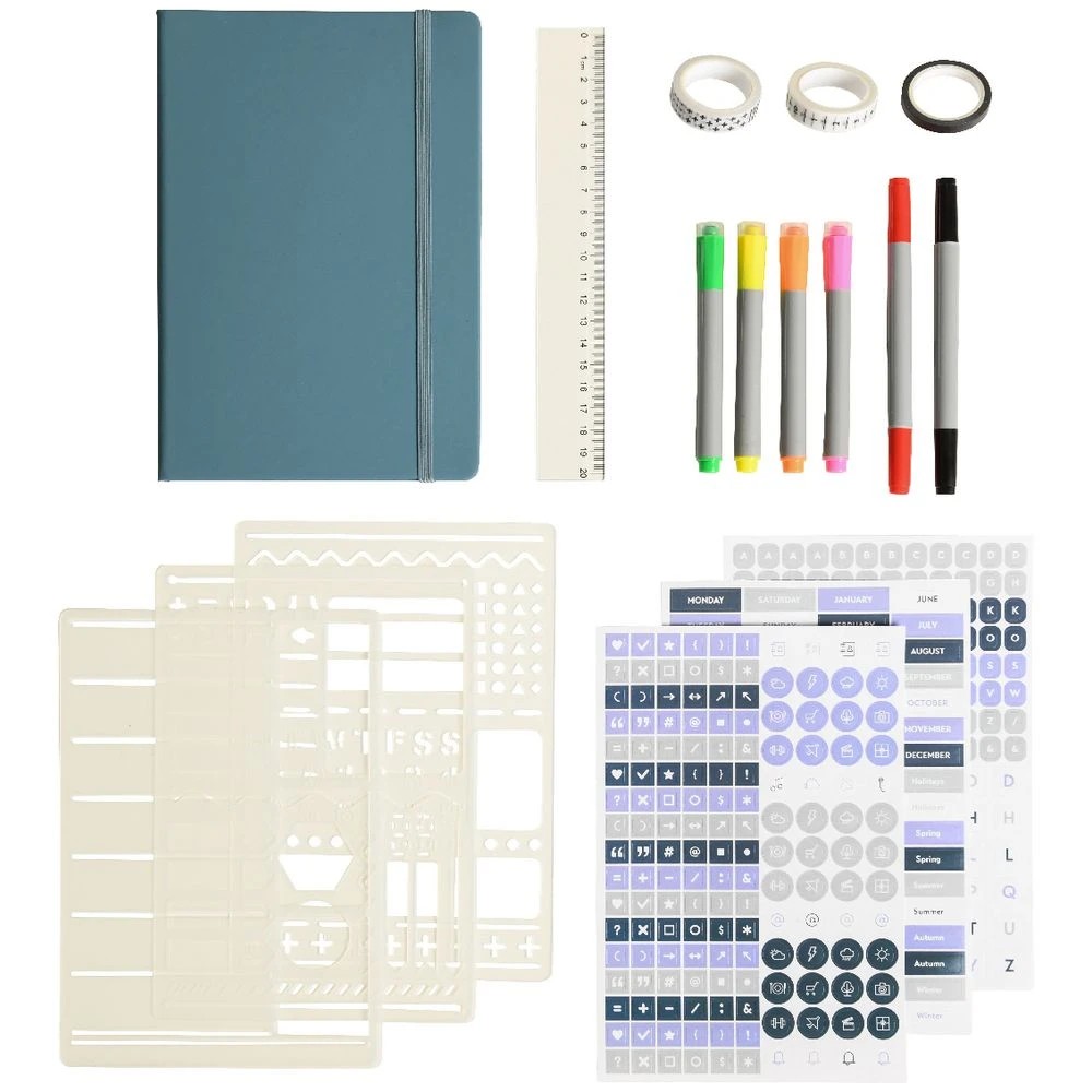 3 Modena A5 Dot Journal Set Teal, 3 of 7