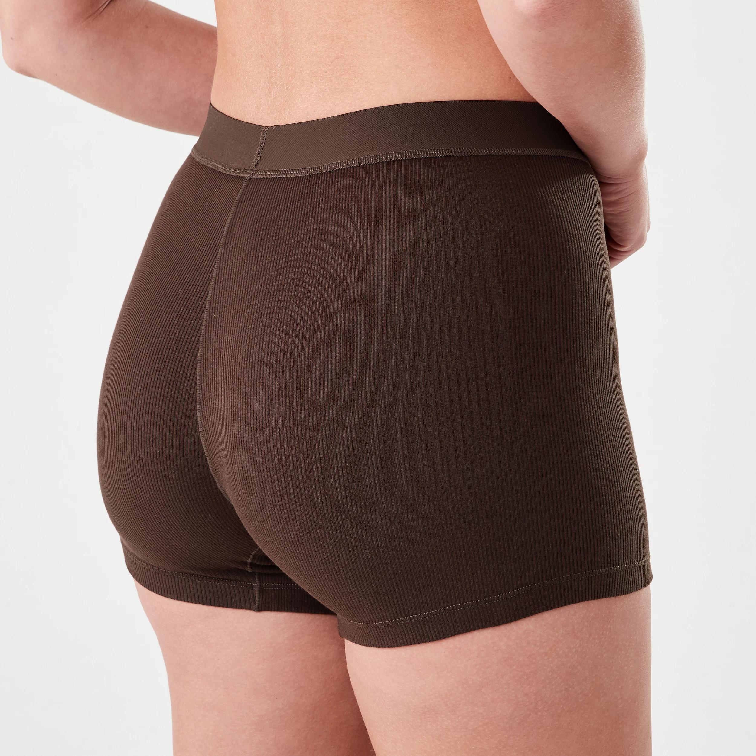 8 3 Pack Cotton Boyfriend Shorts TEDDY BEAR, HYDRANGEA, CHOCOLATE FUDGE, 8 of 9