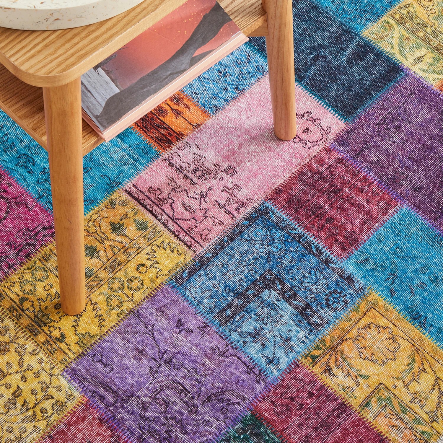 8 Common Ground Rugs Bazaar 167 400x80cm - Large Runner Rug - Blue, 8 of 9