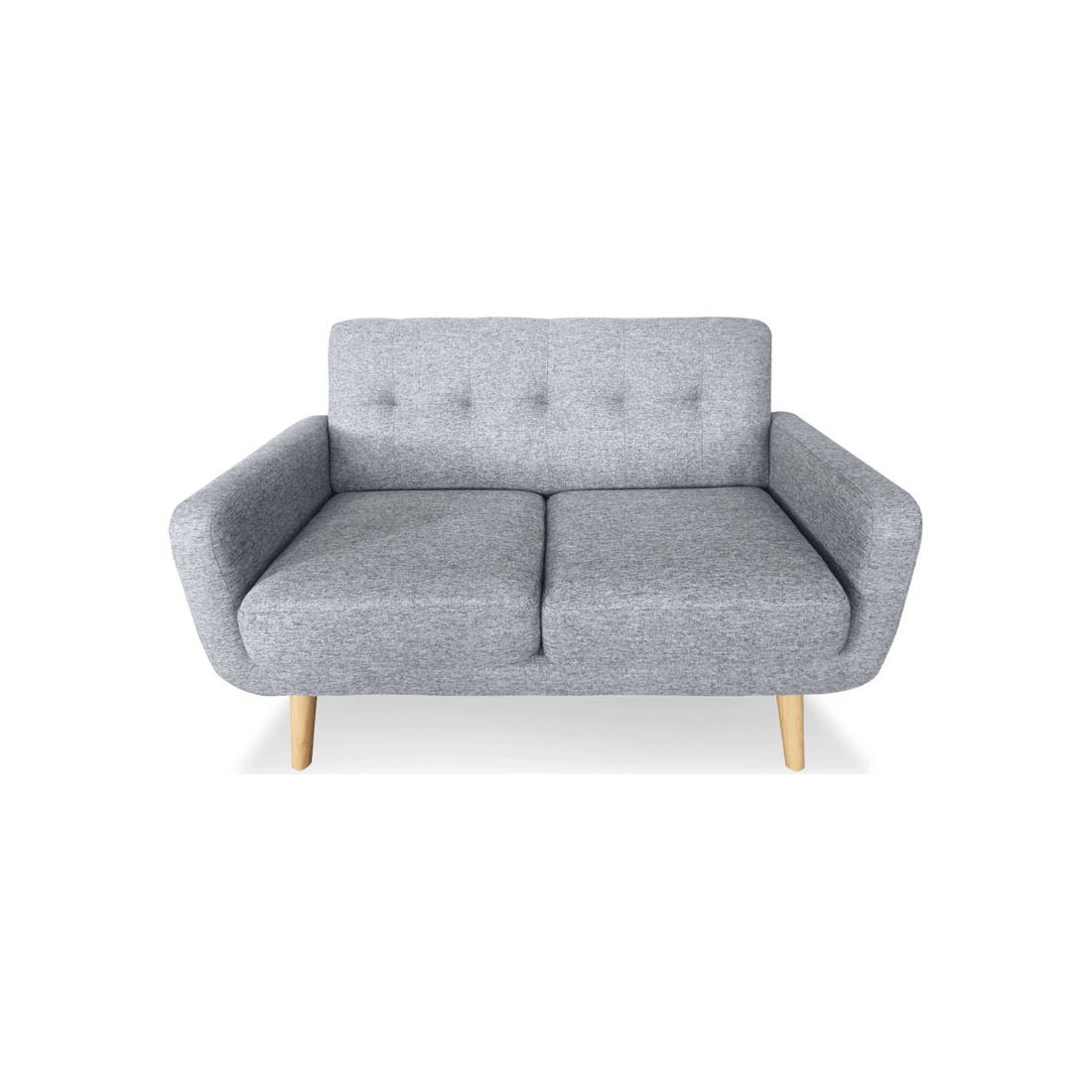 3 Sarantino 6-seater Linen Sofa Set Couch Futon - Light Grey, 3 of 9