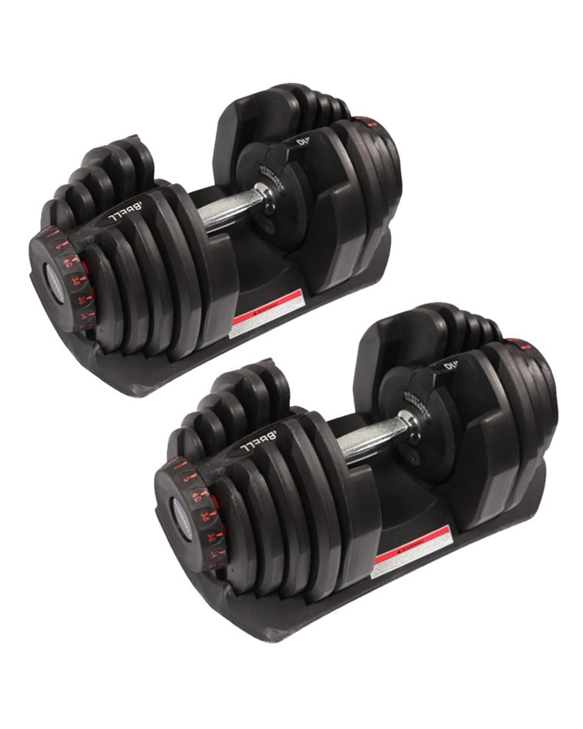 1 Fitness Master 80kg Adjustable Dumbbell Set Home Gym Exercise Equipment Weight 17 Weights 2x 40kg, 1 of 10