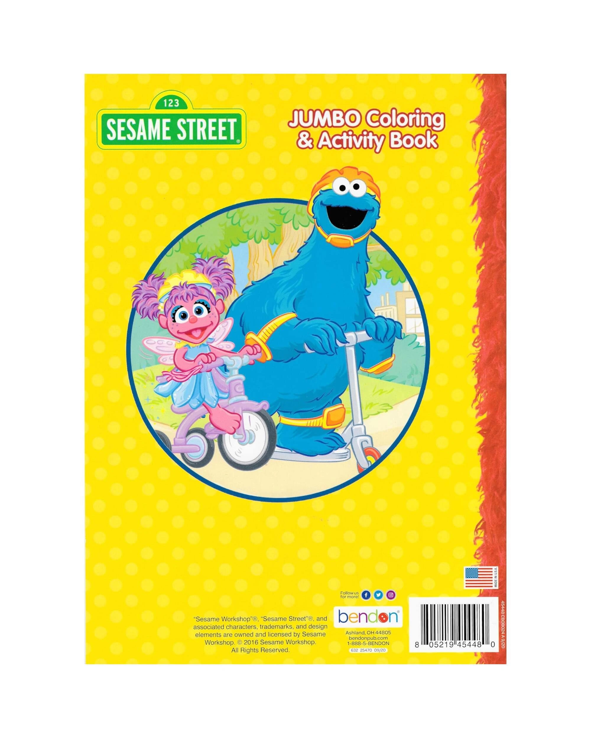 3 JTC Sesame Street Let's Go! Colouring In & Activity Book - Plain, 3 of 3