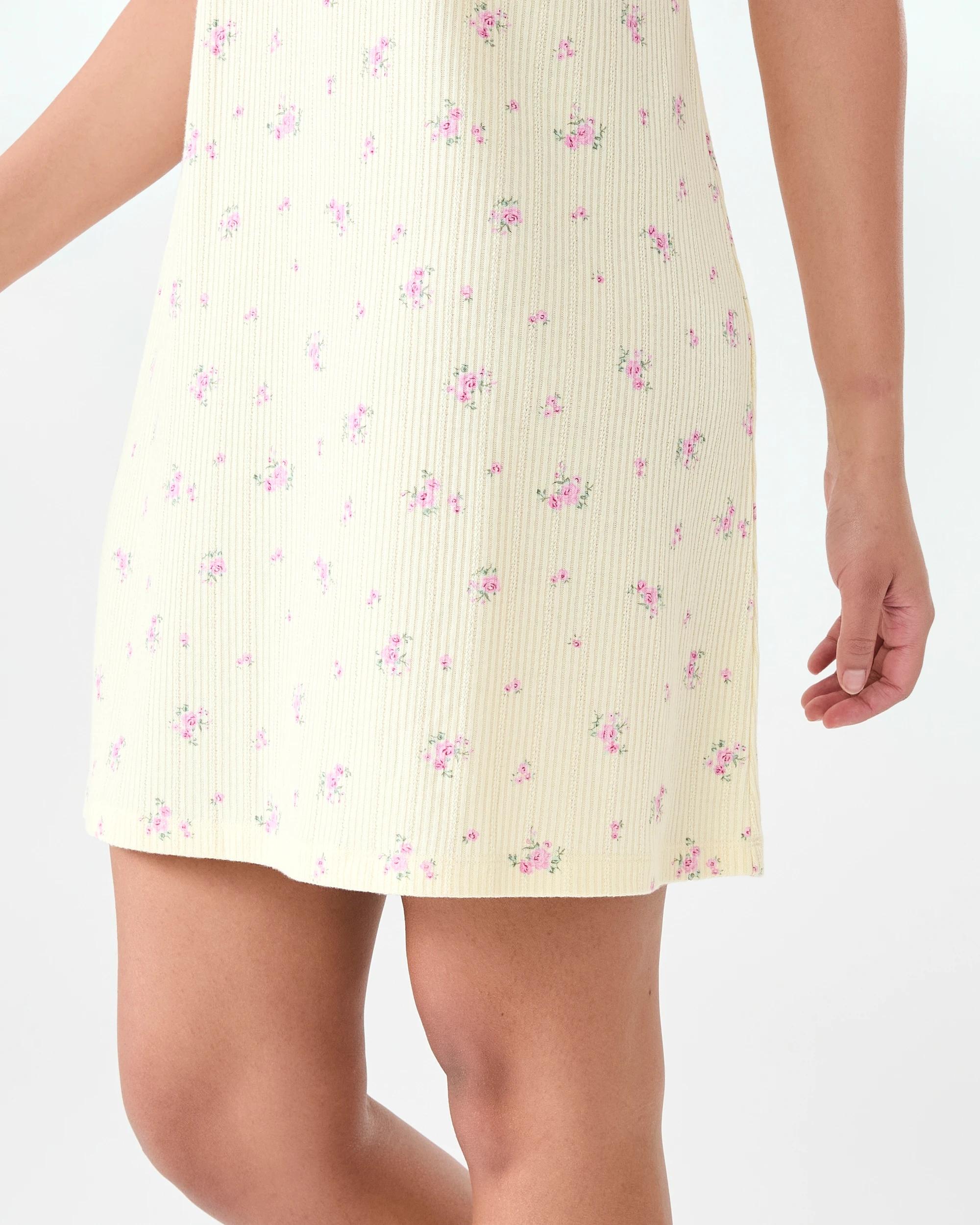 4 Pointelle Rib Nightie Wild Rose, 4 of 8