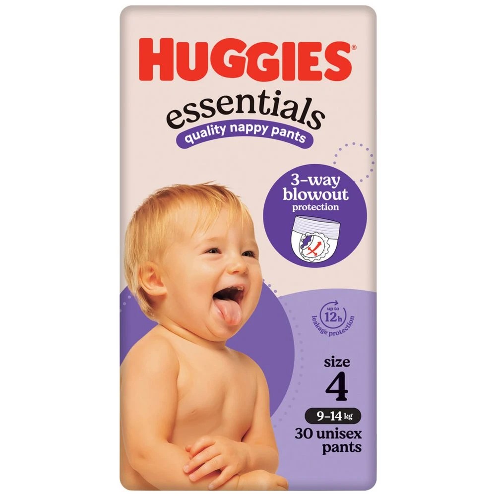 2 Huggies Essential Nappy Pants Large 30 Pack, 2 of 6