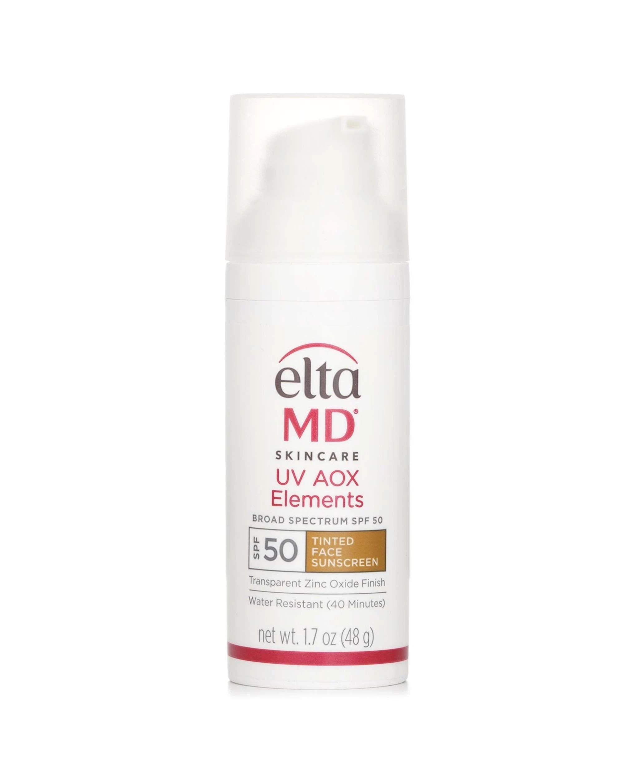 1 EltaMD UV AOX Elements Tinted Mineral Face Sunscreen SPF 50  48g/1.7oz, 1 of 3