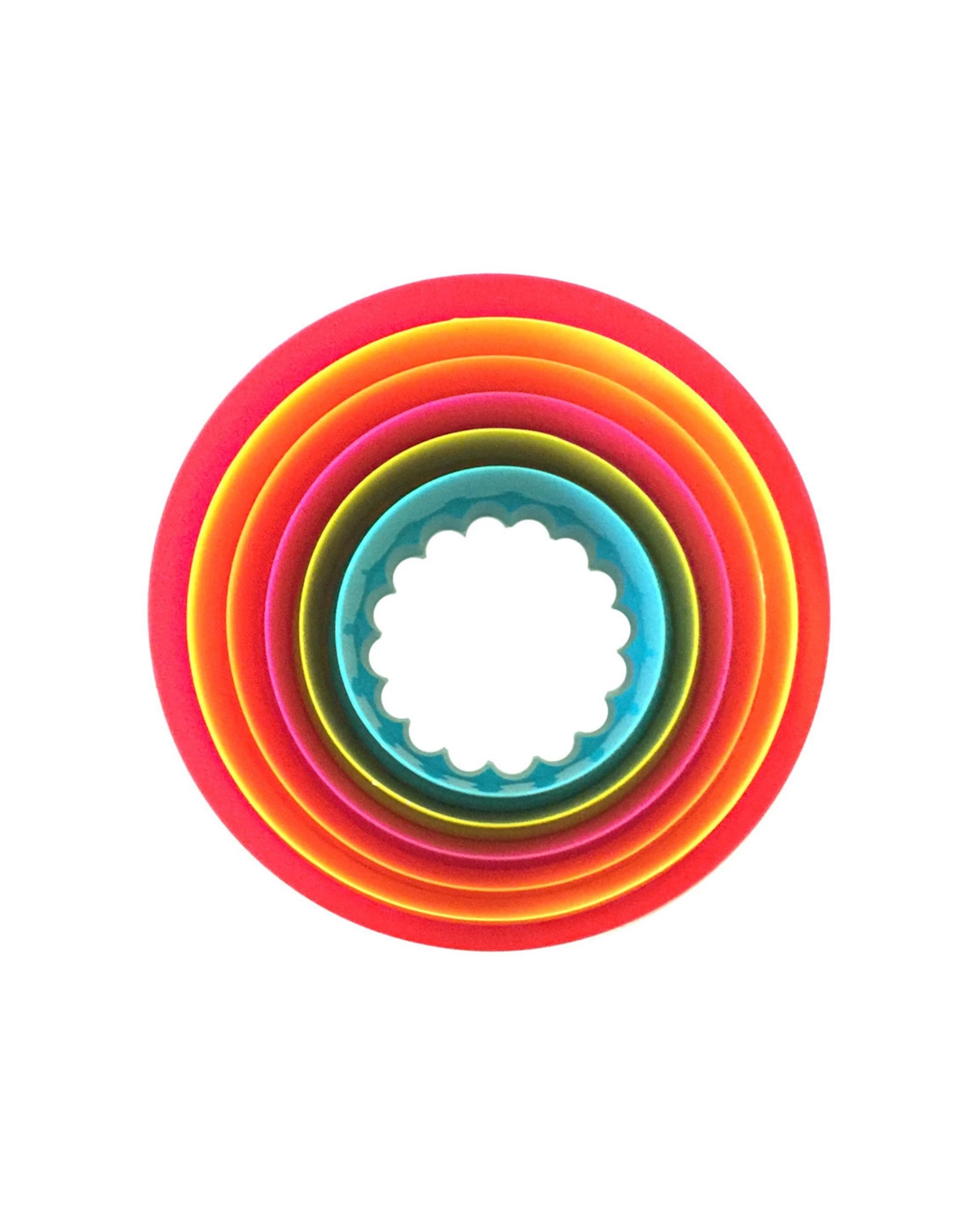 4 Avanti 6pc Double Sided Round Cookie Cutter Set Fluted Plain Edges - Multi, 4 of 5