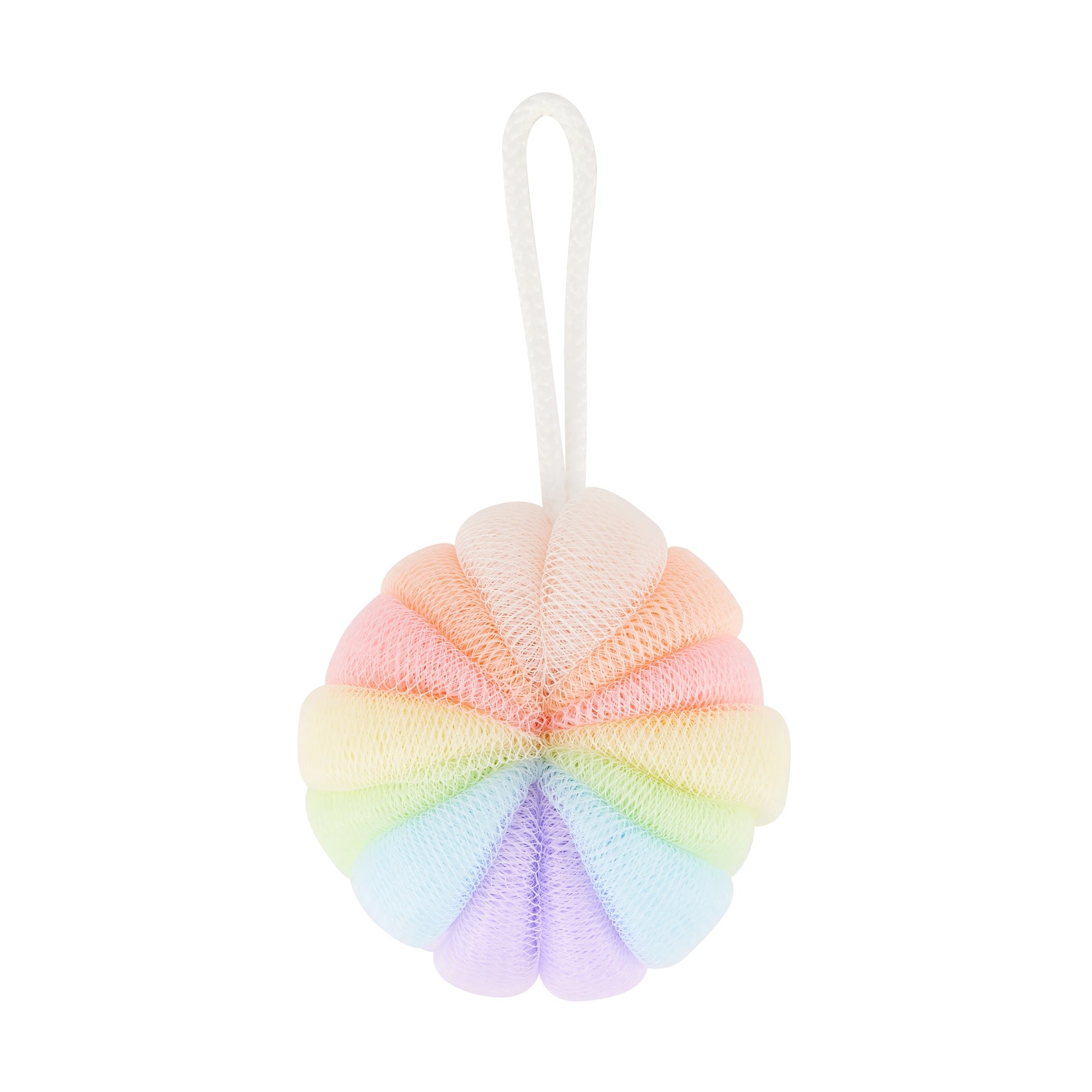 1 OXX Bodycare Bath Puff - Rainbow Swirl, 1 of 4