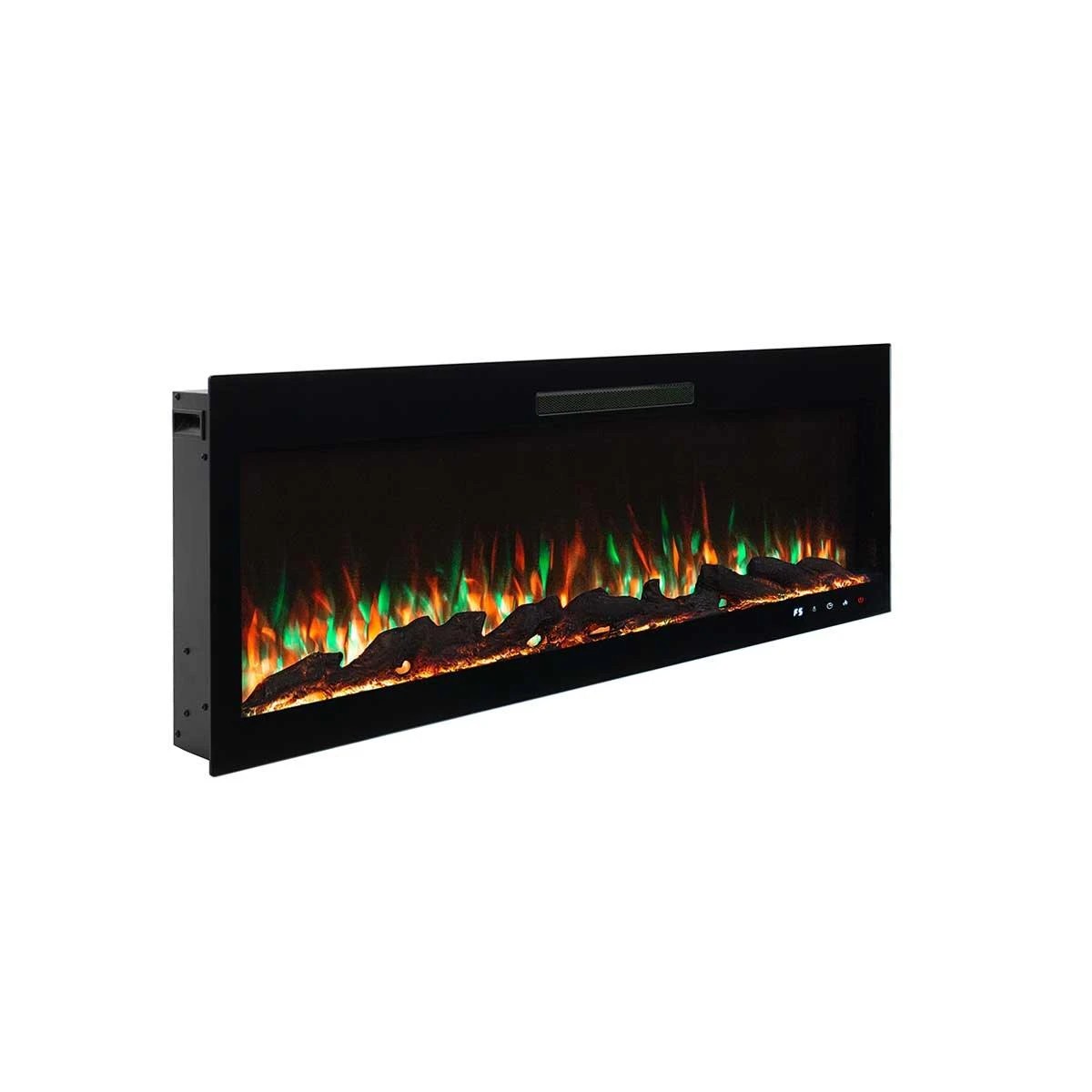4 Moda Living Rocco 50 inch Electric Fireplace - Black, 4 of 5